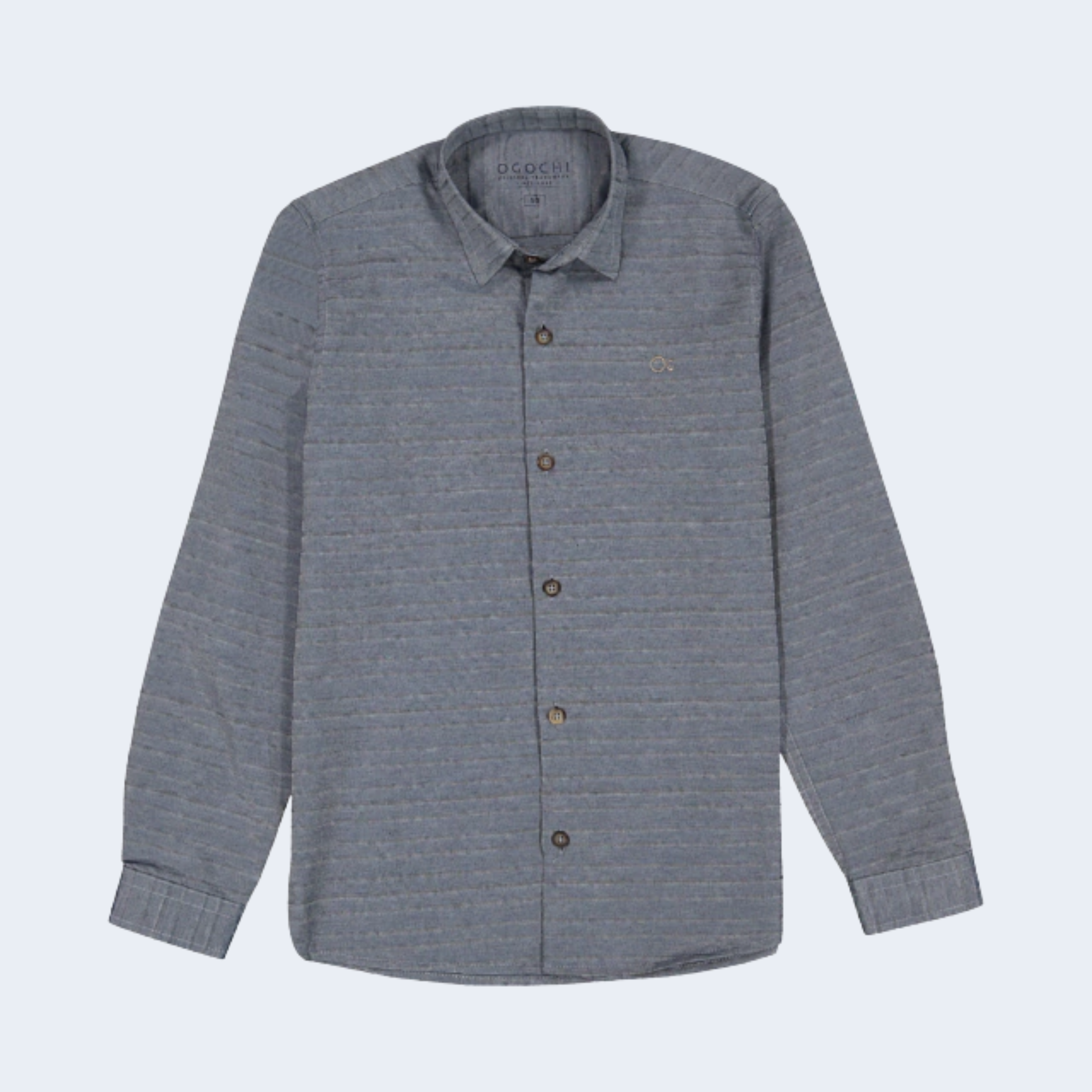 CAMISA INF ML CONCEPT SLIM MAQ. SL AZUL MARINHO - OGOCHI