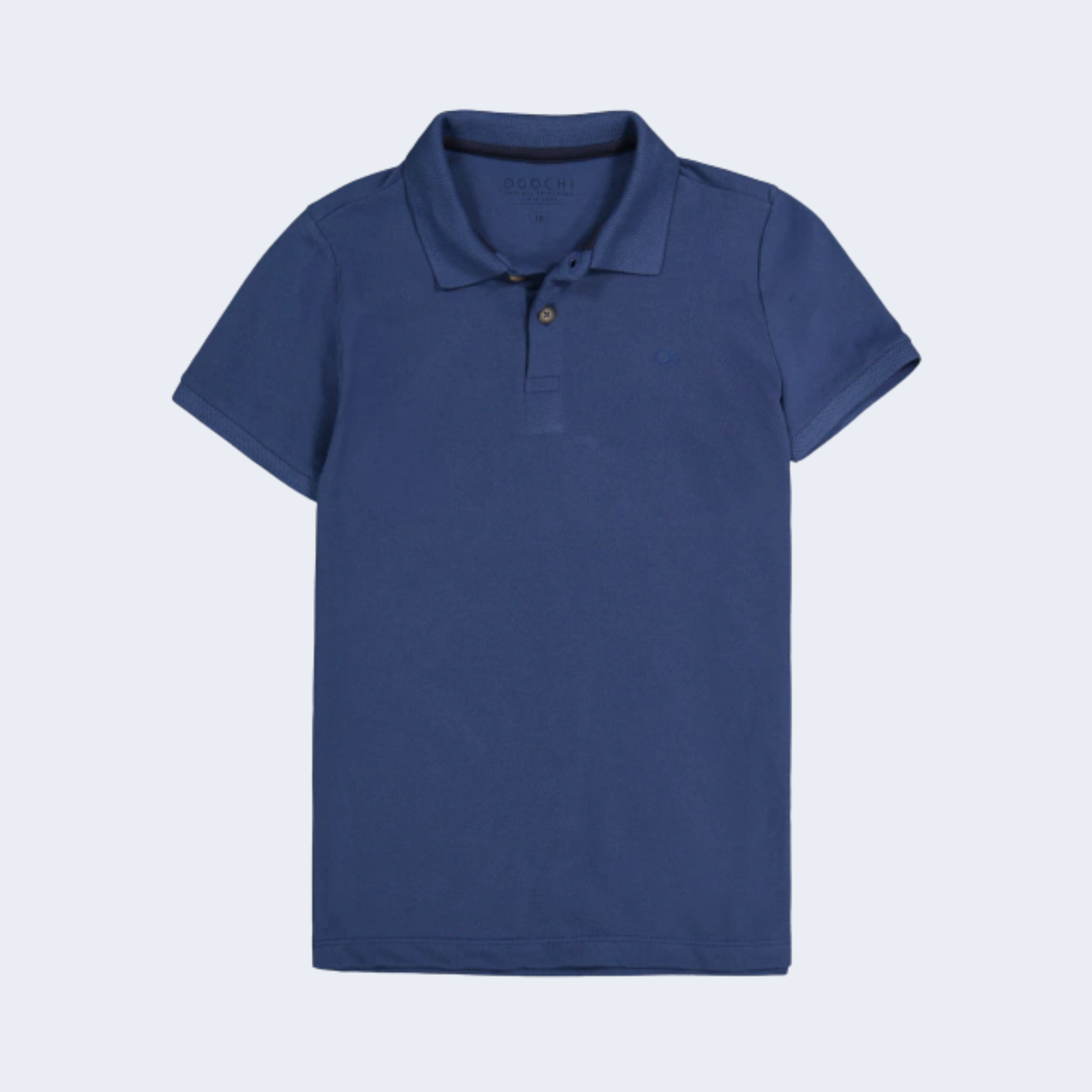 POLO INFANTIL MC ESSENCIAL SLIM PIQUET DUPLO 19-4030 TCX TRUE NAVY - OGOCHI