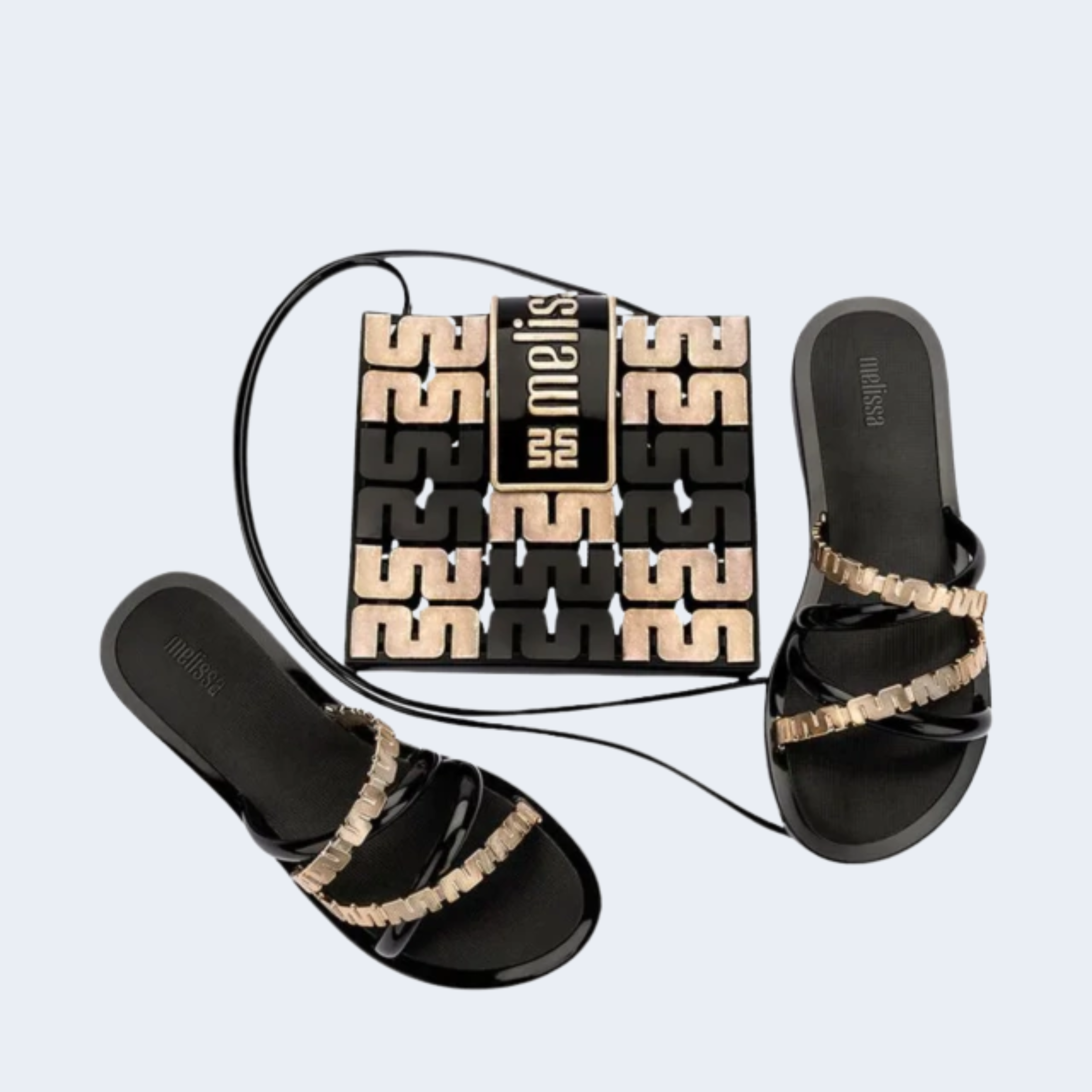 MELISSA GOLDEN COM BOLSA