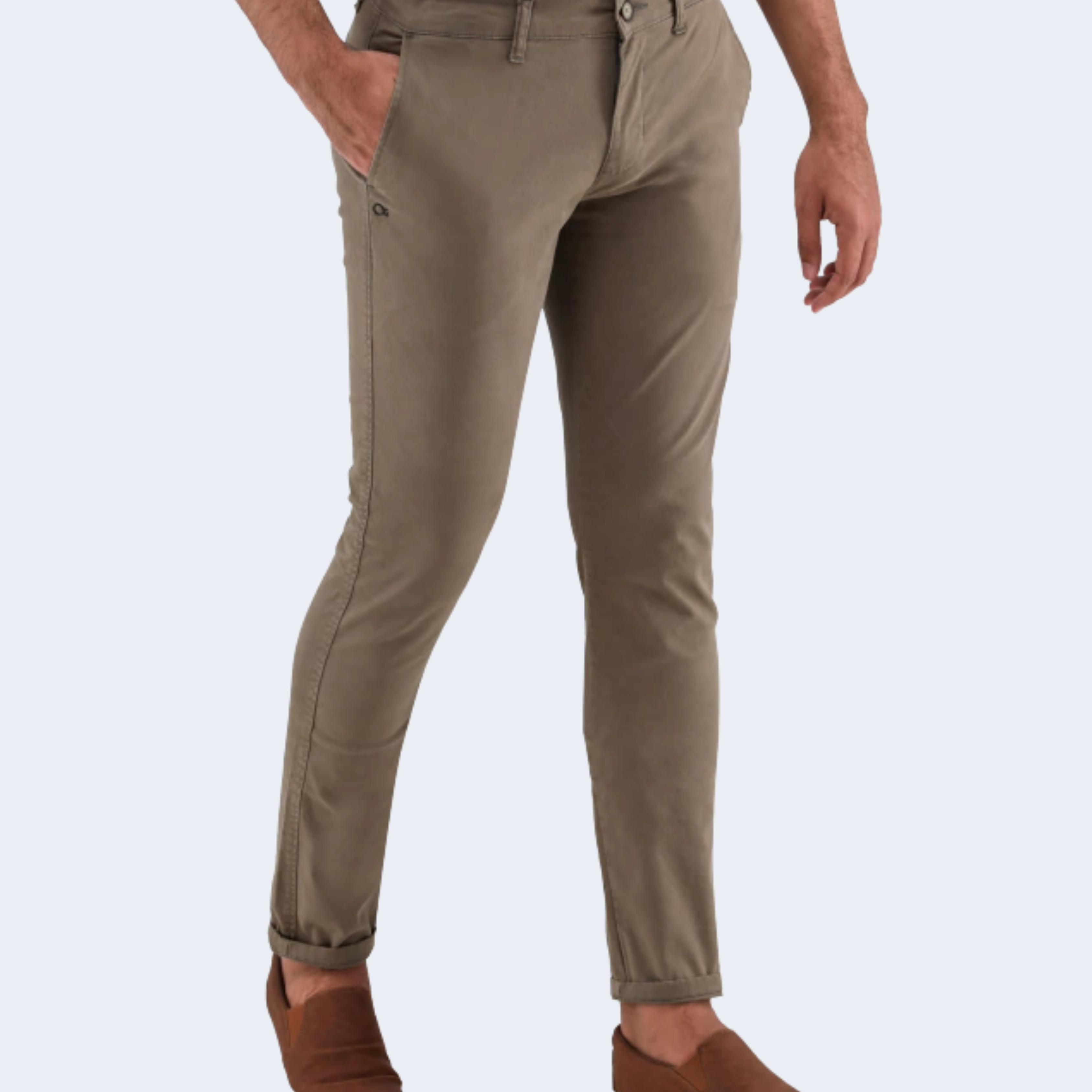 CALCA ESSENCIAL SLIM COLOR BOLSO FACA VMP CAQUI - OGOCHI