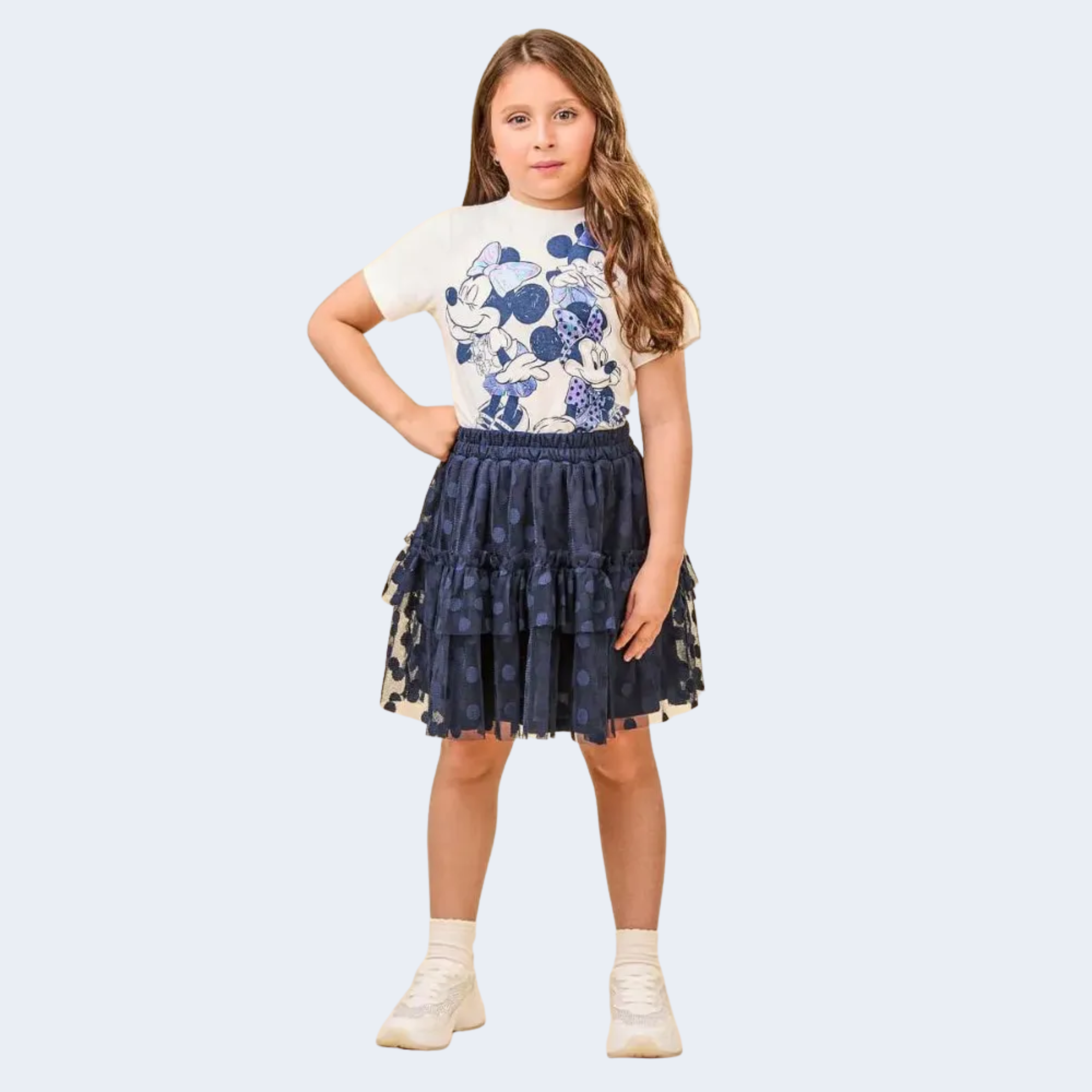 CONJUNTO CAMISETA COM SAIA TULE - ANIMÊ