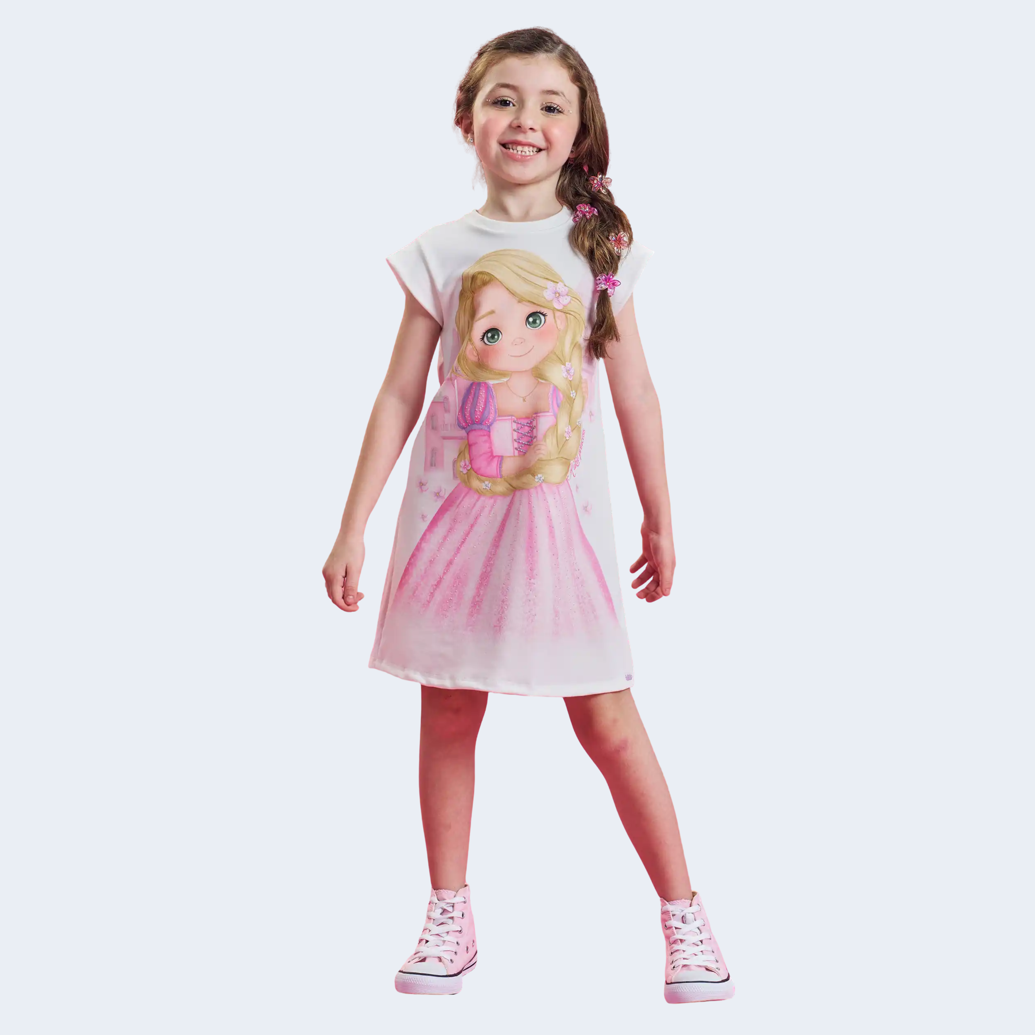 VESTIDO EM MOLECOTTON RAPUNZEL - KUKIÊ