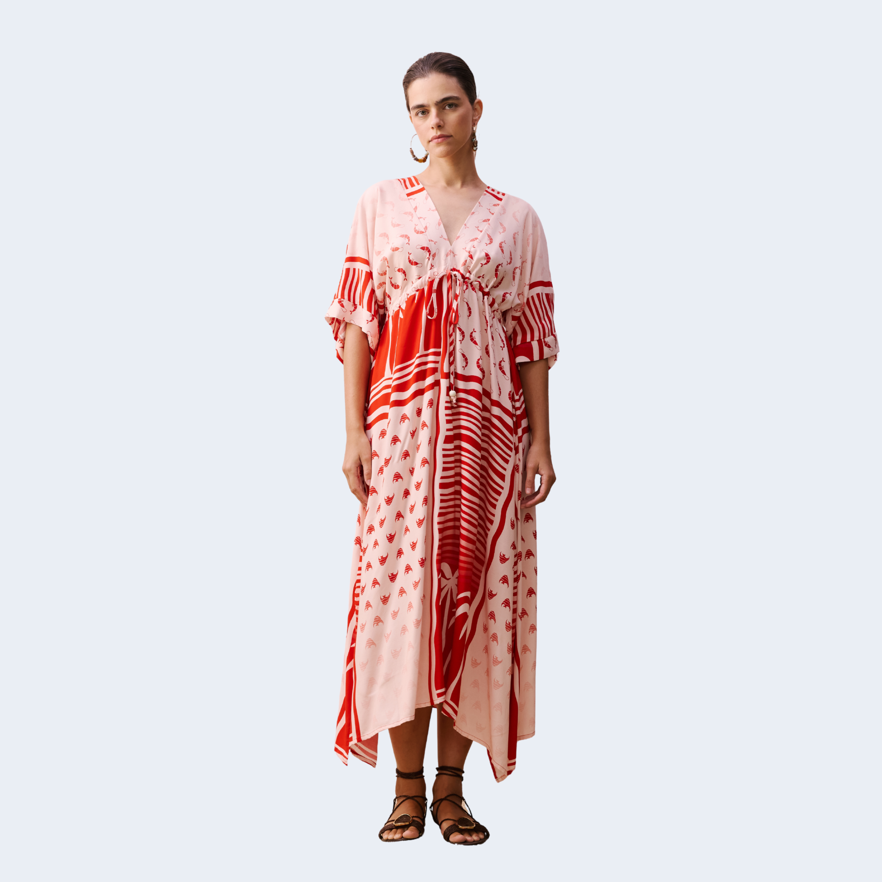 VESTIDO MIDI C/ TÚNEL - CACAY