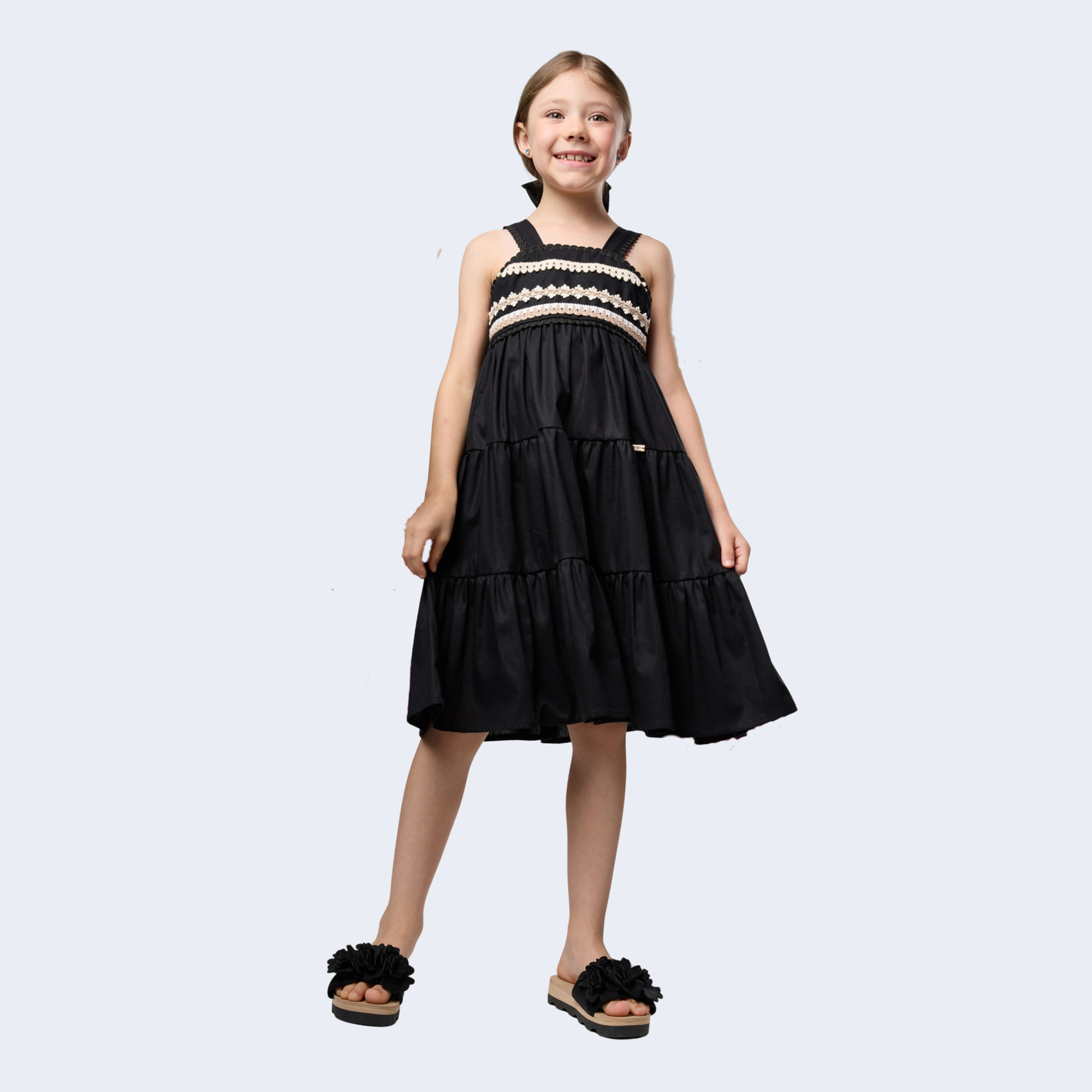 VESTIDO PRETO BOHO - CAMU CAMU