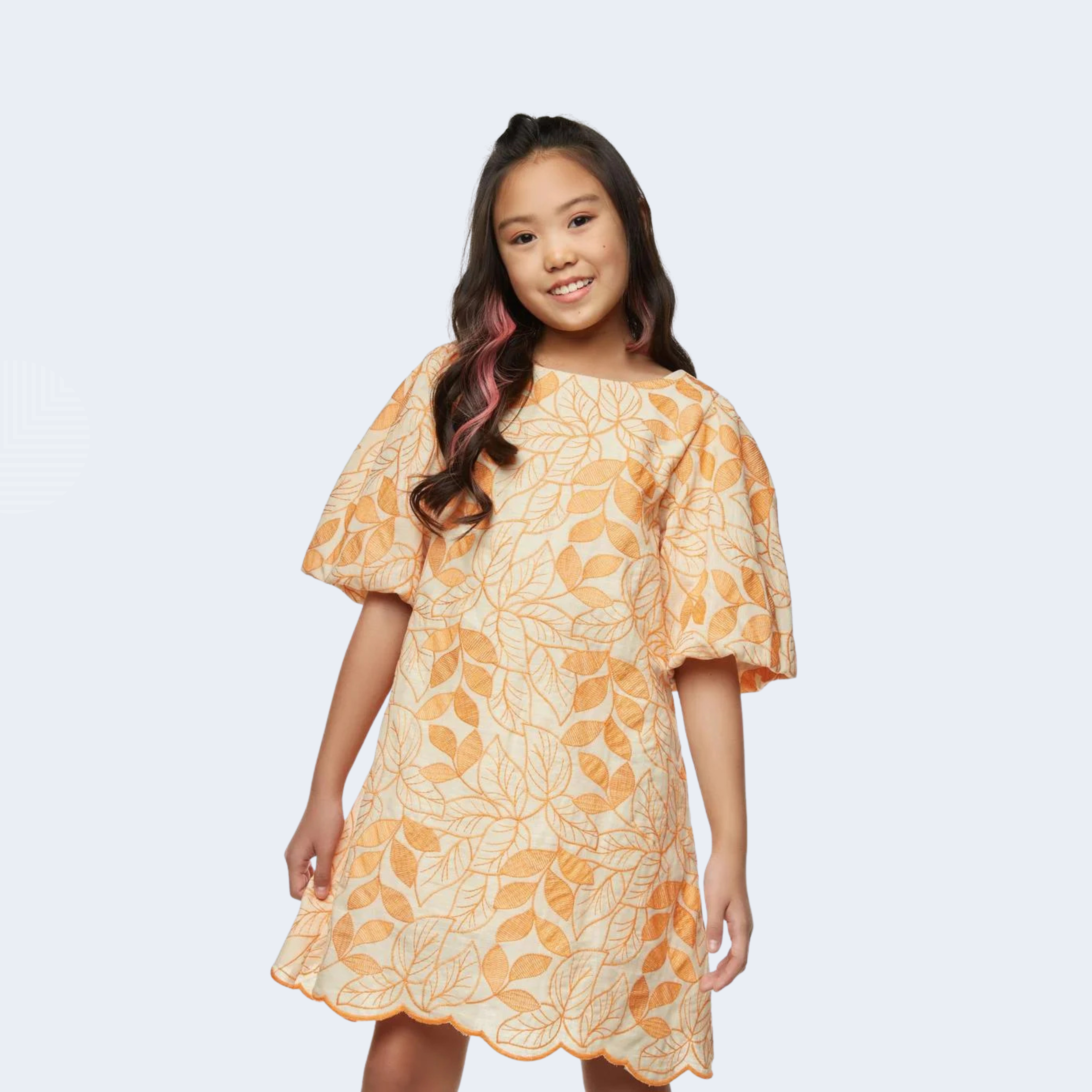 VESTIDO FLORES BORDADO - CAMU CAMU