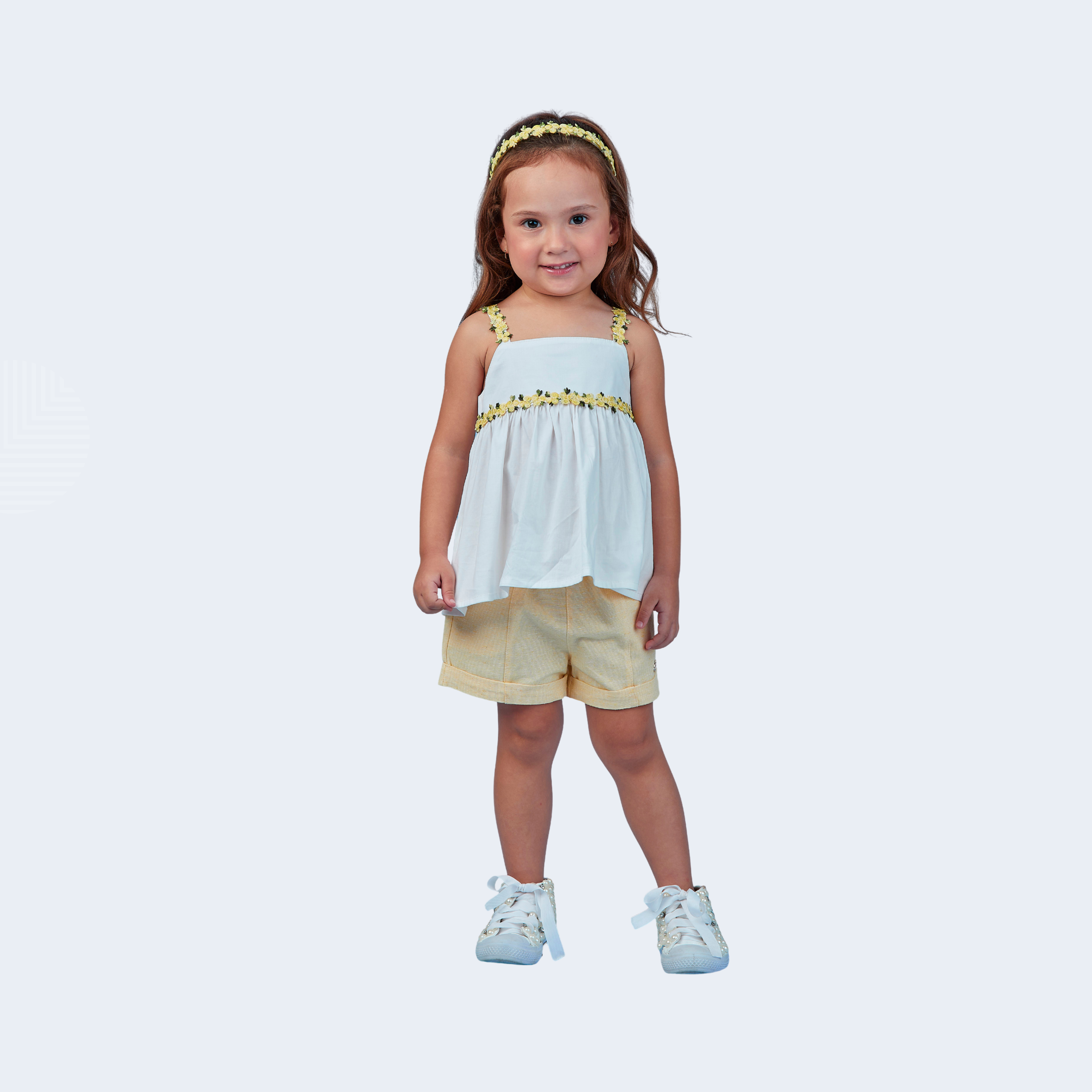 CONJUNTO 3 PEÇAS  - GABRIELA AQUARELA