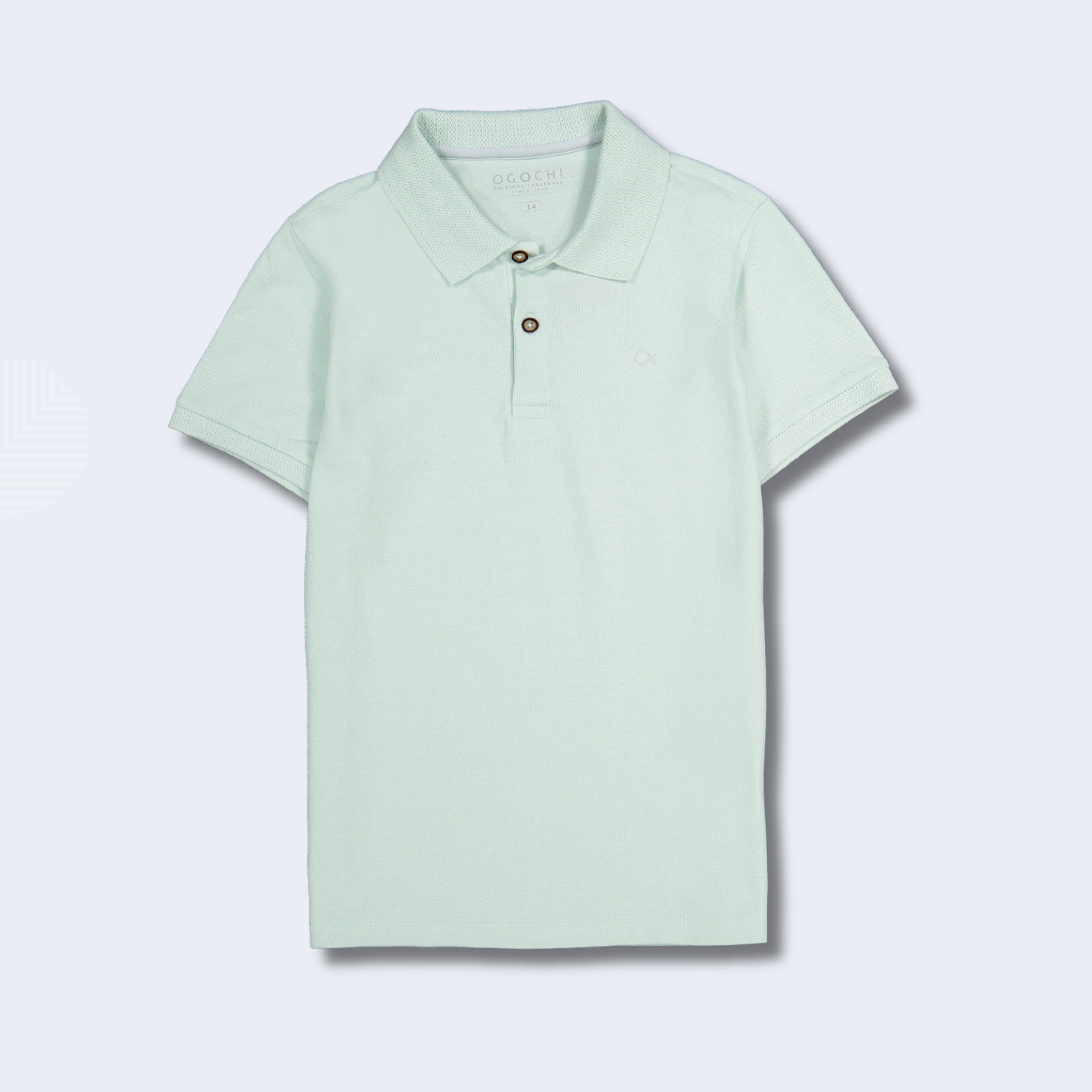POLO INFANTIL SLIM ESSENCIAL MISTY JADE - OGOCHI