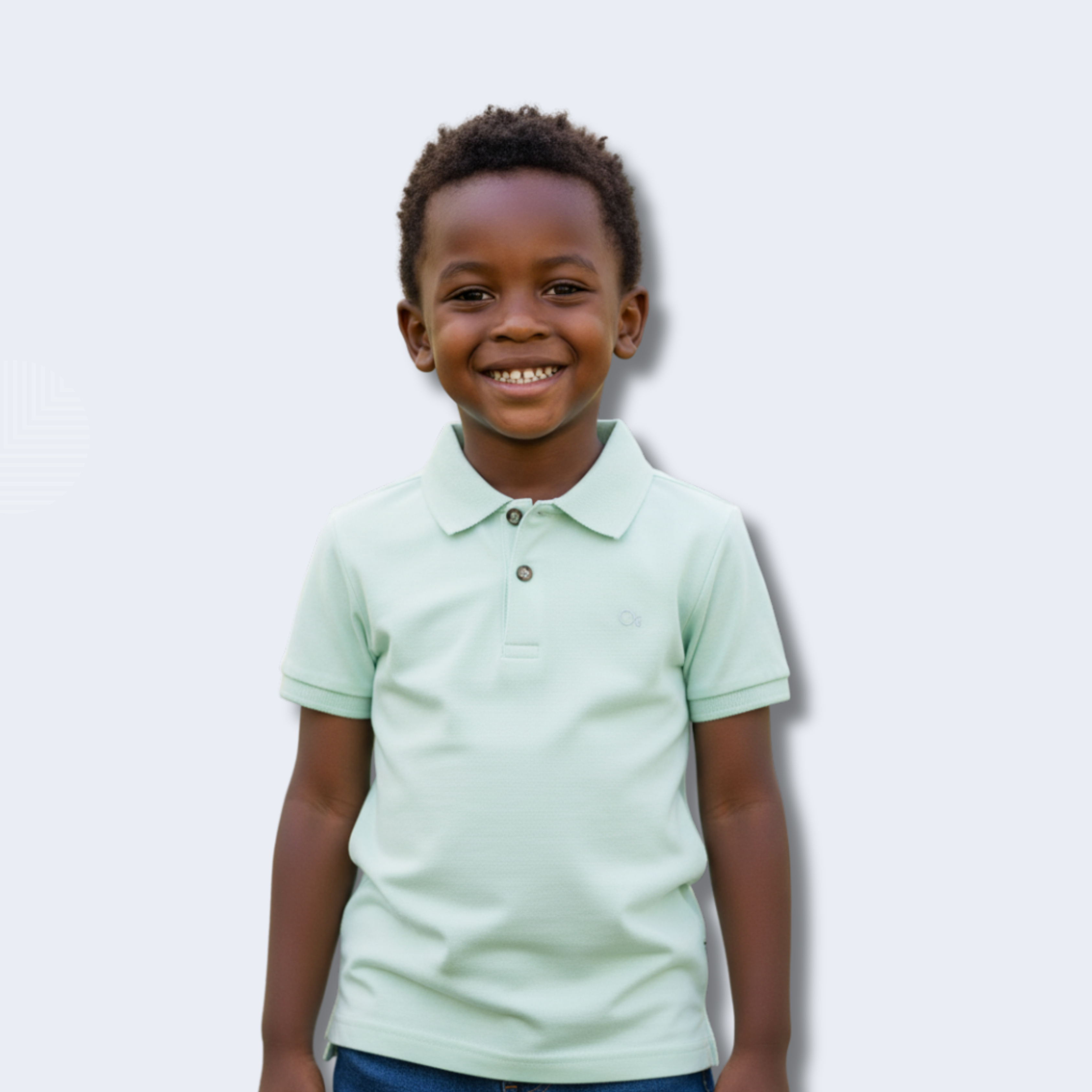 POLO INFANTIL SLIM ESSENCIAL MISTY JADE - OGOCHI