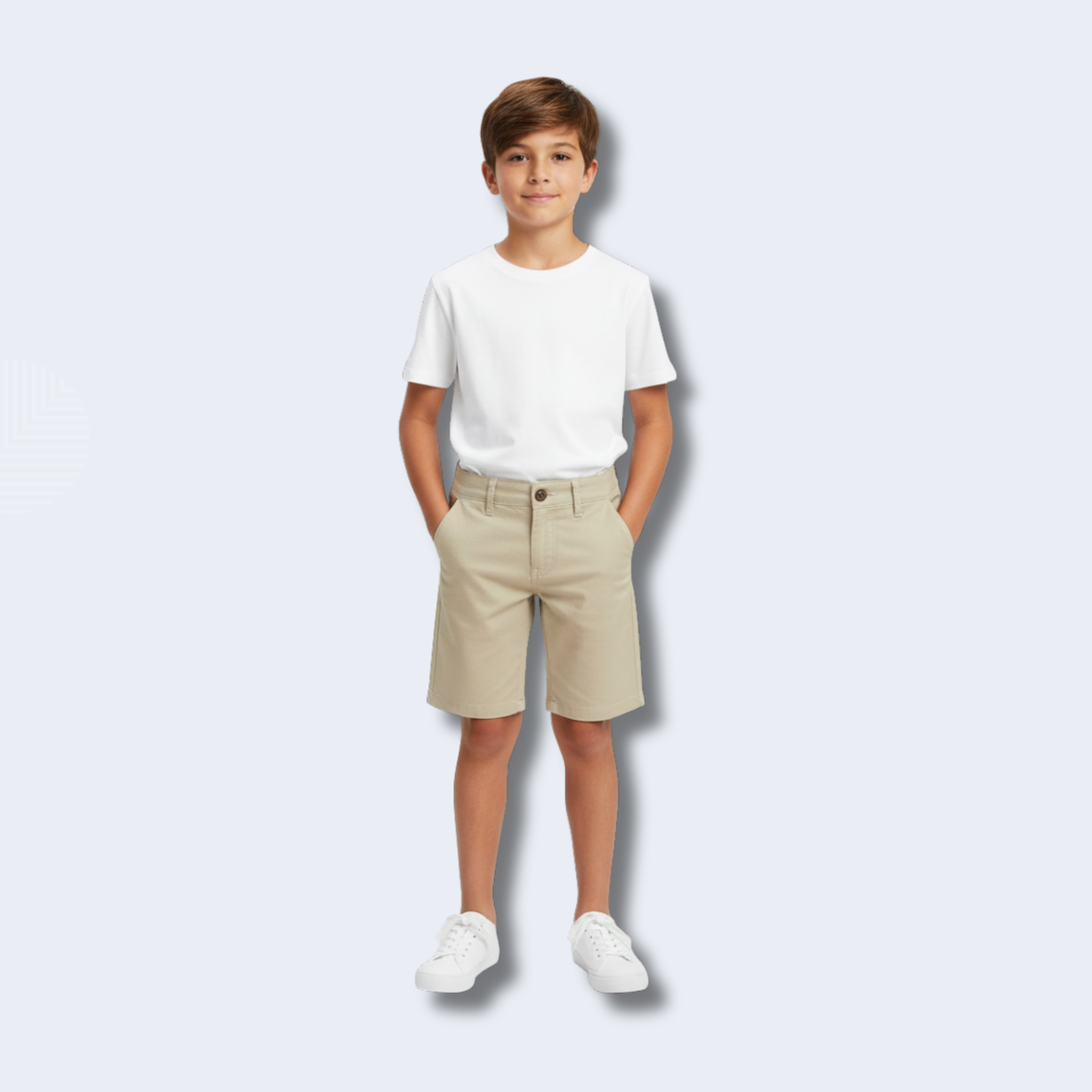 BERMUDA INFANTIL ESSENCIAL AREIA - OGOCHI