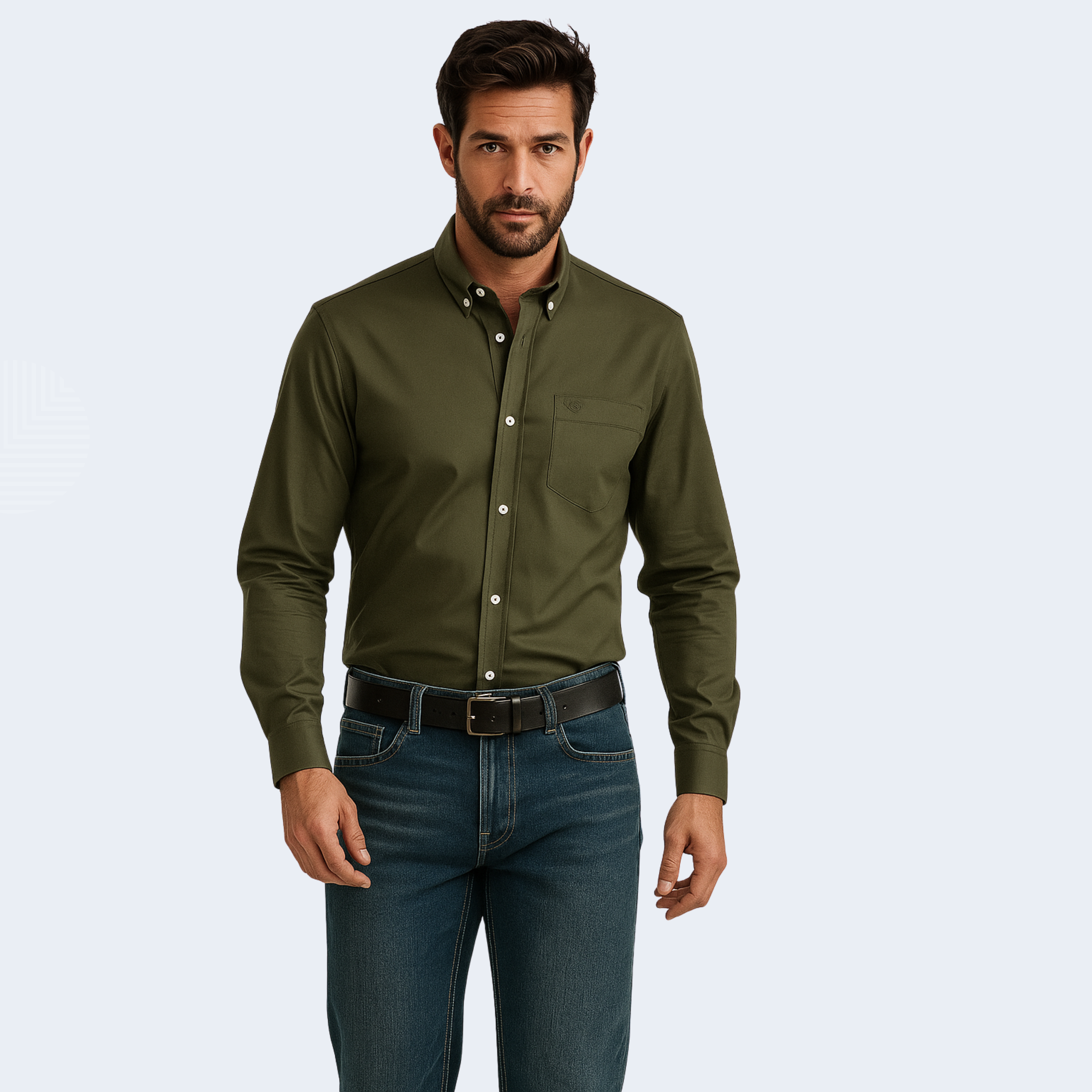 CAMISA REGULAR VERDE - TXC
