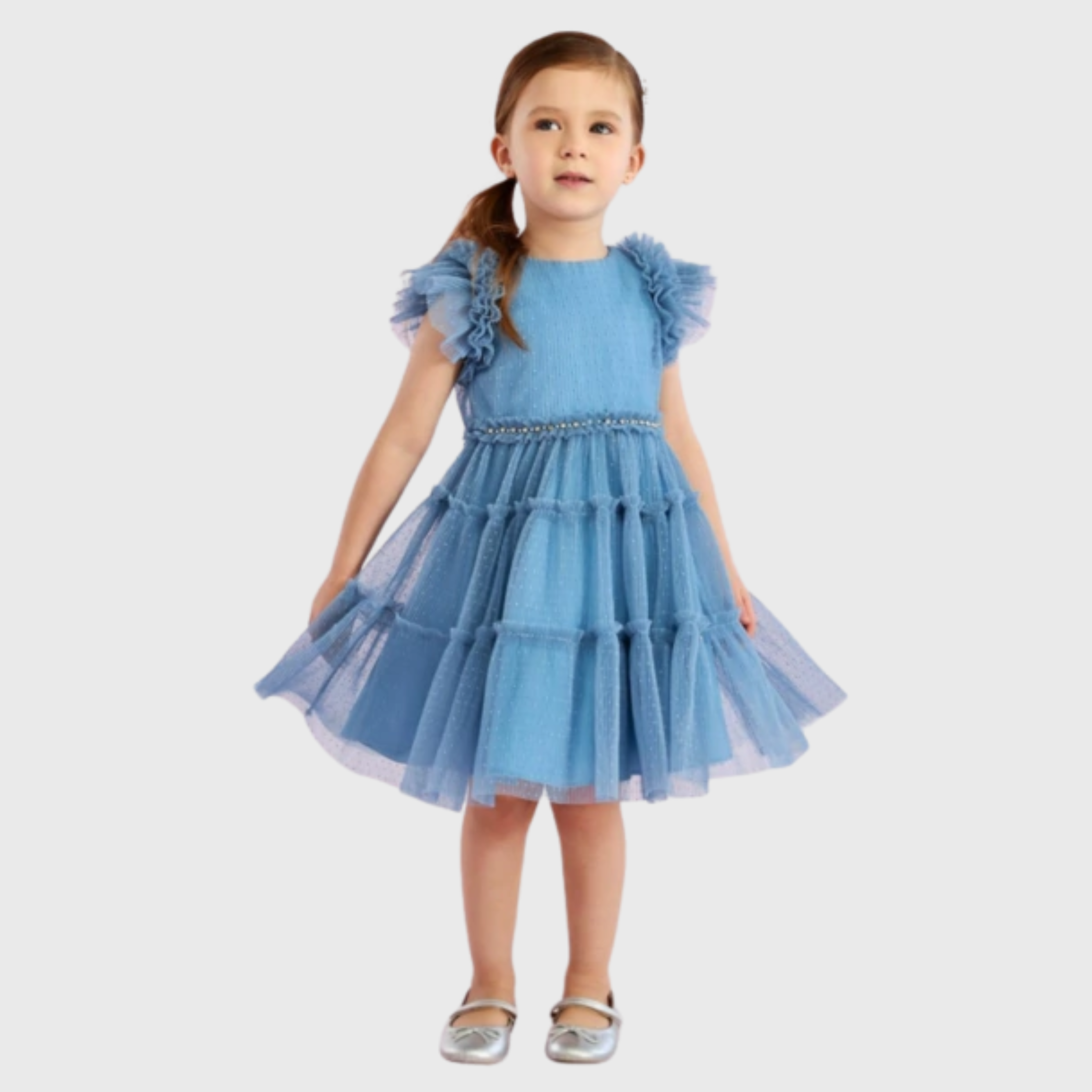 VESTIDO TULE AZUL BALLERINE - PETIT CHERIE