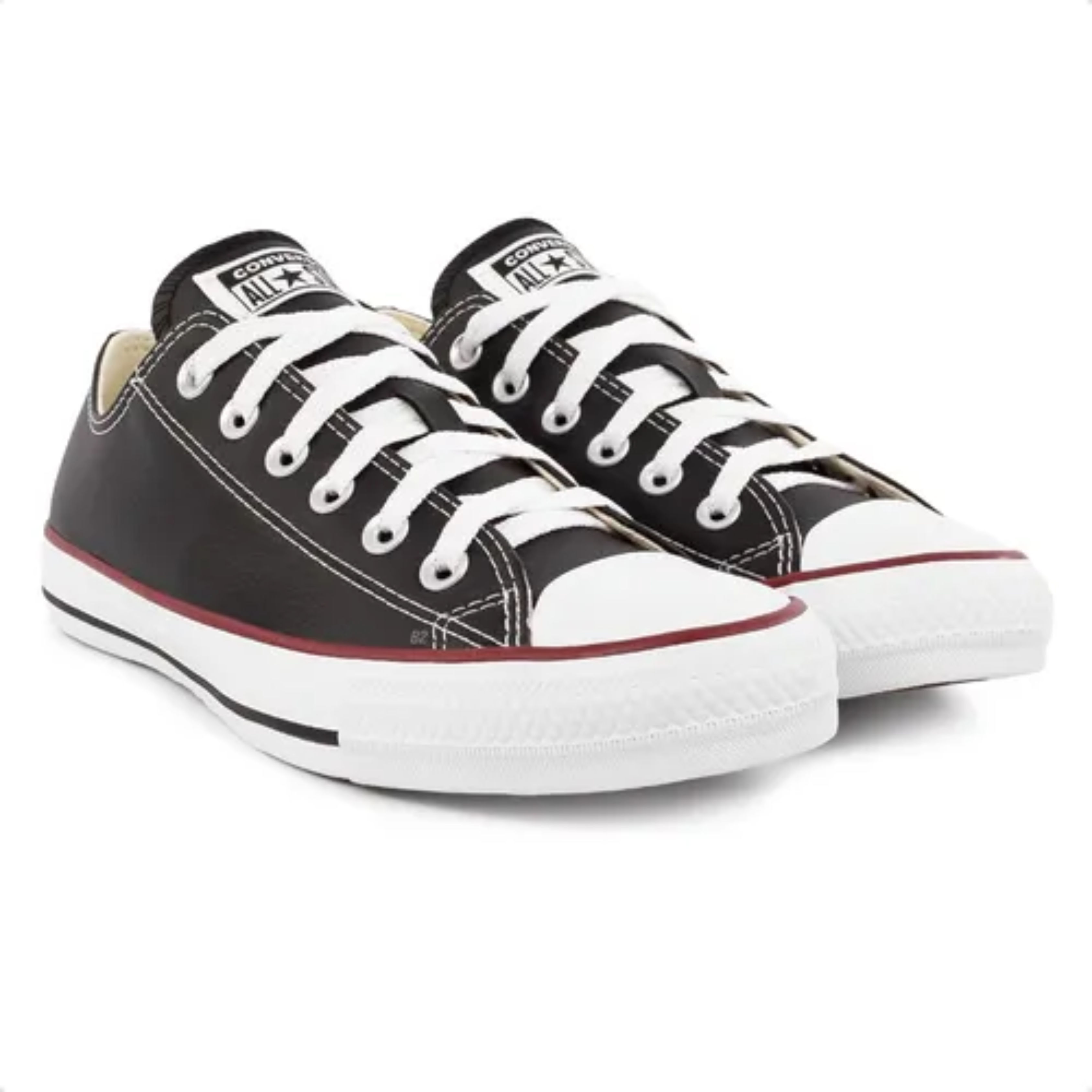 TÊNIS CHUCK TAYLOR ALL STAR EM COURO PRETO - CONVERSE