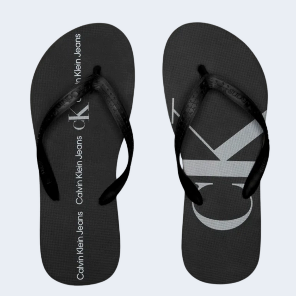 CHINELO INFANTIL LOGO CORRIDO MARINHO - CALVIN KLEIN JEANS