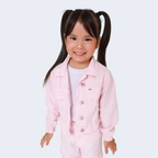 JAQUETA SARJA BABY ROSA CHÁ - SUN PLACE