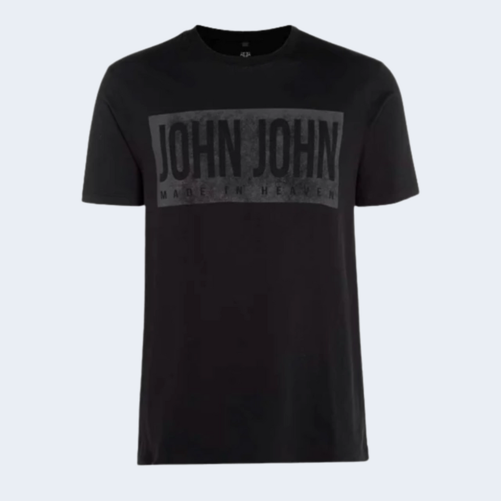 CAMISETA LUXE PRETA - JOHN JOHN
