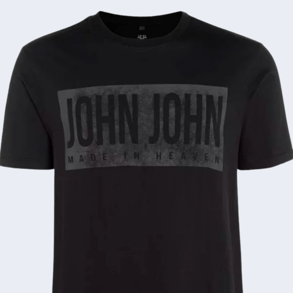 CAMISETA LUXE PRETA - JOHN JOHN