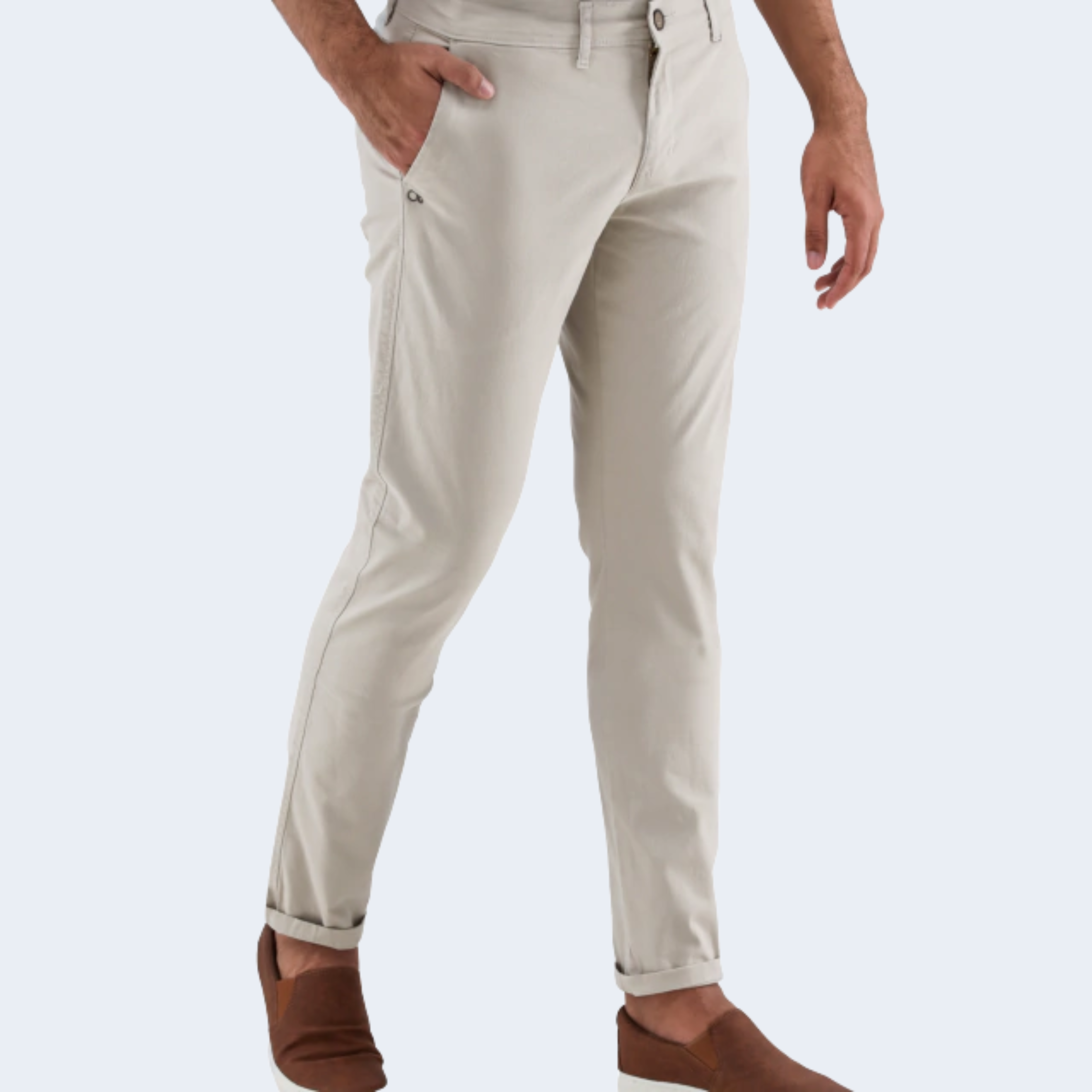 CALCA ESSENCIAL SLIM COLOR BOLSO FACA VMP CAQUI - OGOCHI