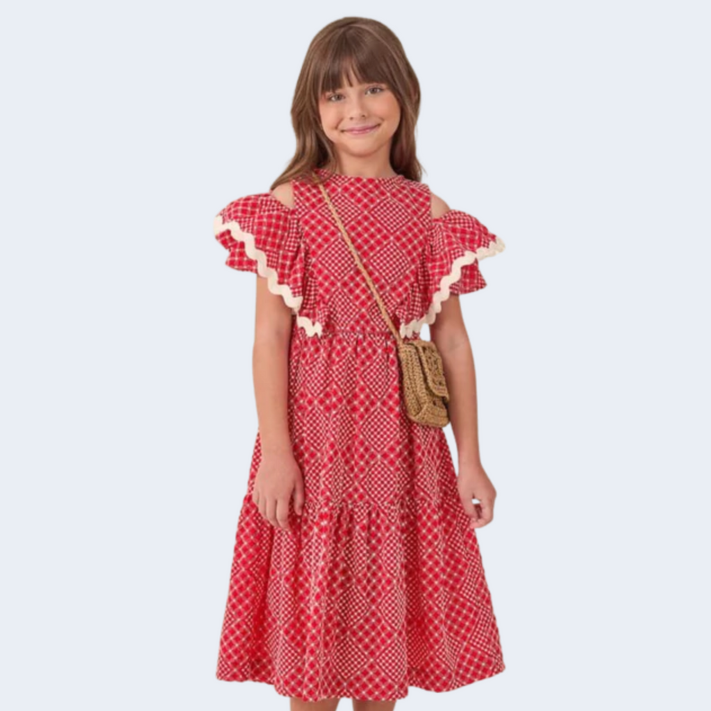 VESTIDO DE LAISE BORDADO - ANIMÊ