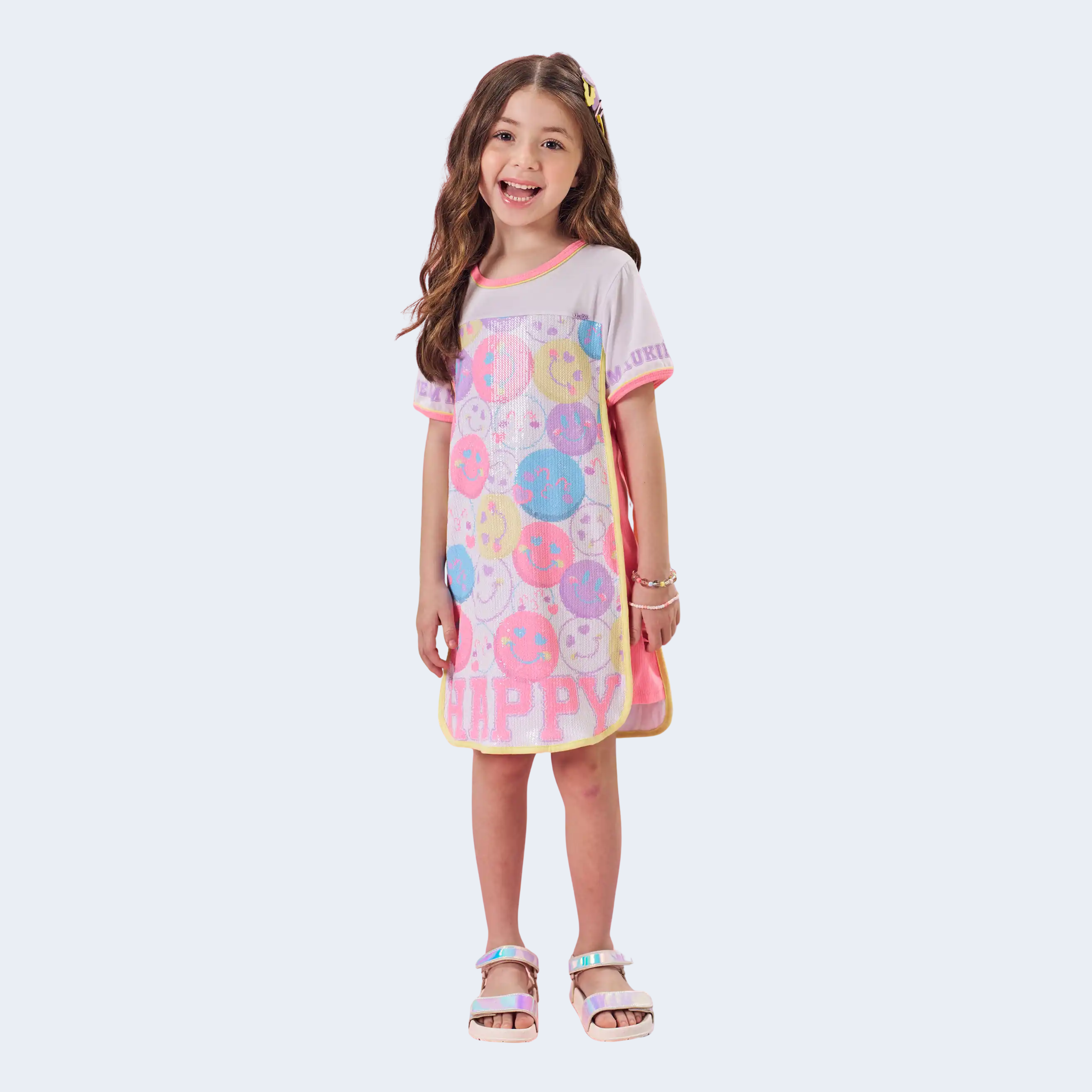 VESTIDO EM MEIA MALHA COM PAETÊ - KUKIÊ