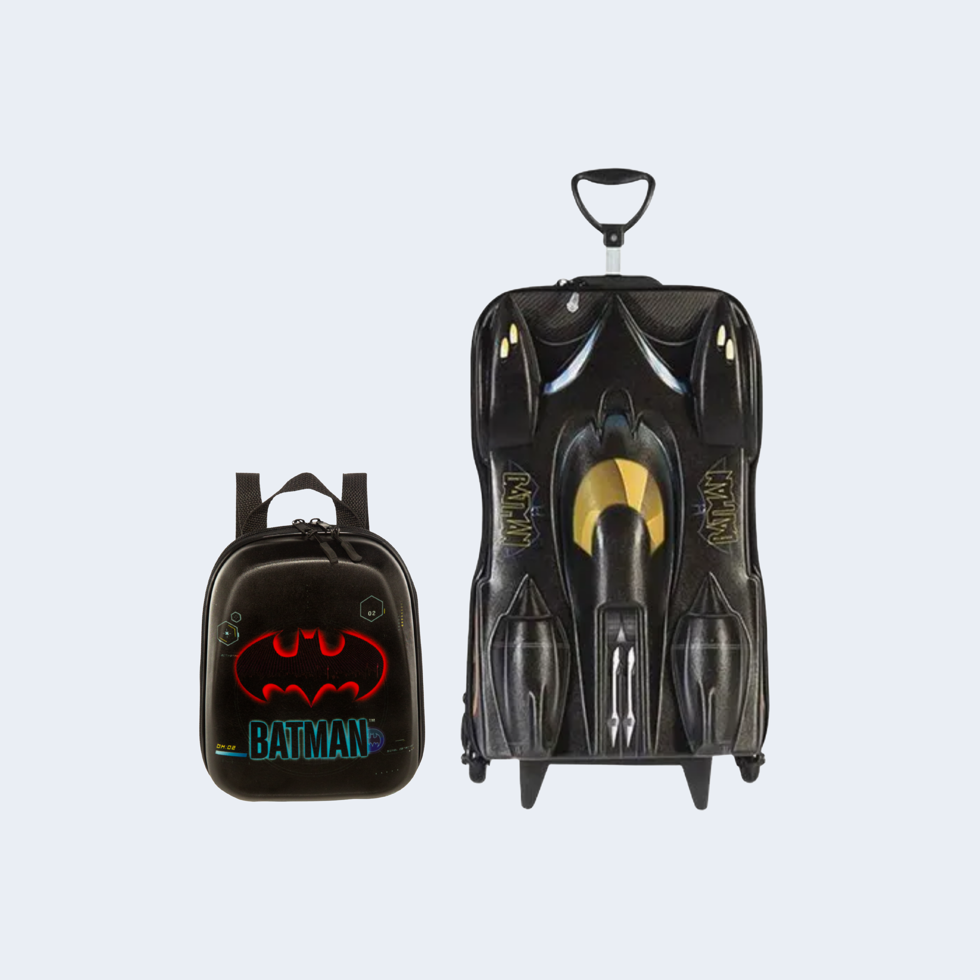 KIT - MALA E LANCHEIRA INFANTIL BATMAN BEWARE - DIPLOMATA