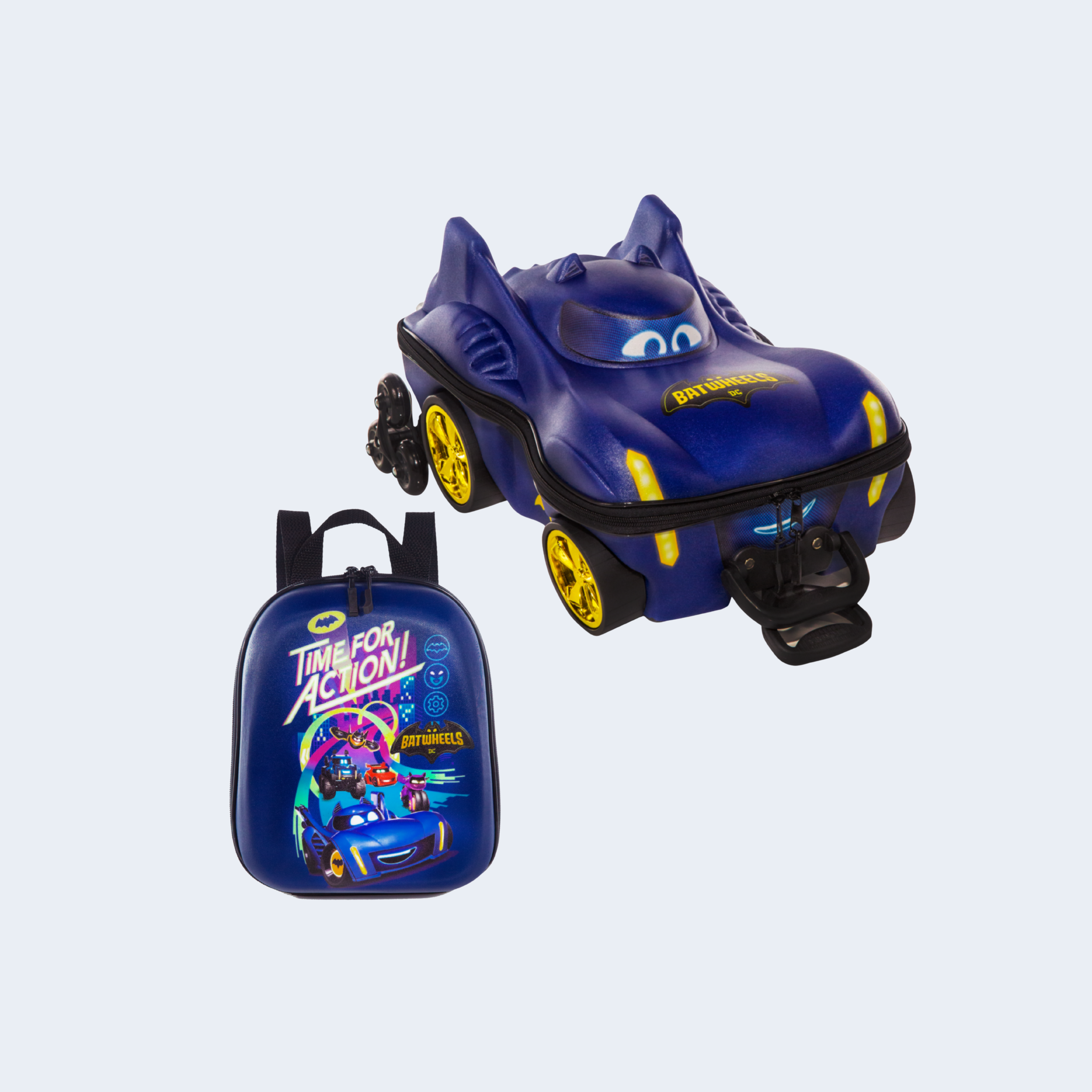 KIT - MALA E LANCHEIRA INFANTIL BATWHEELS MAXTOYS - DIPLOMATA