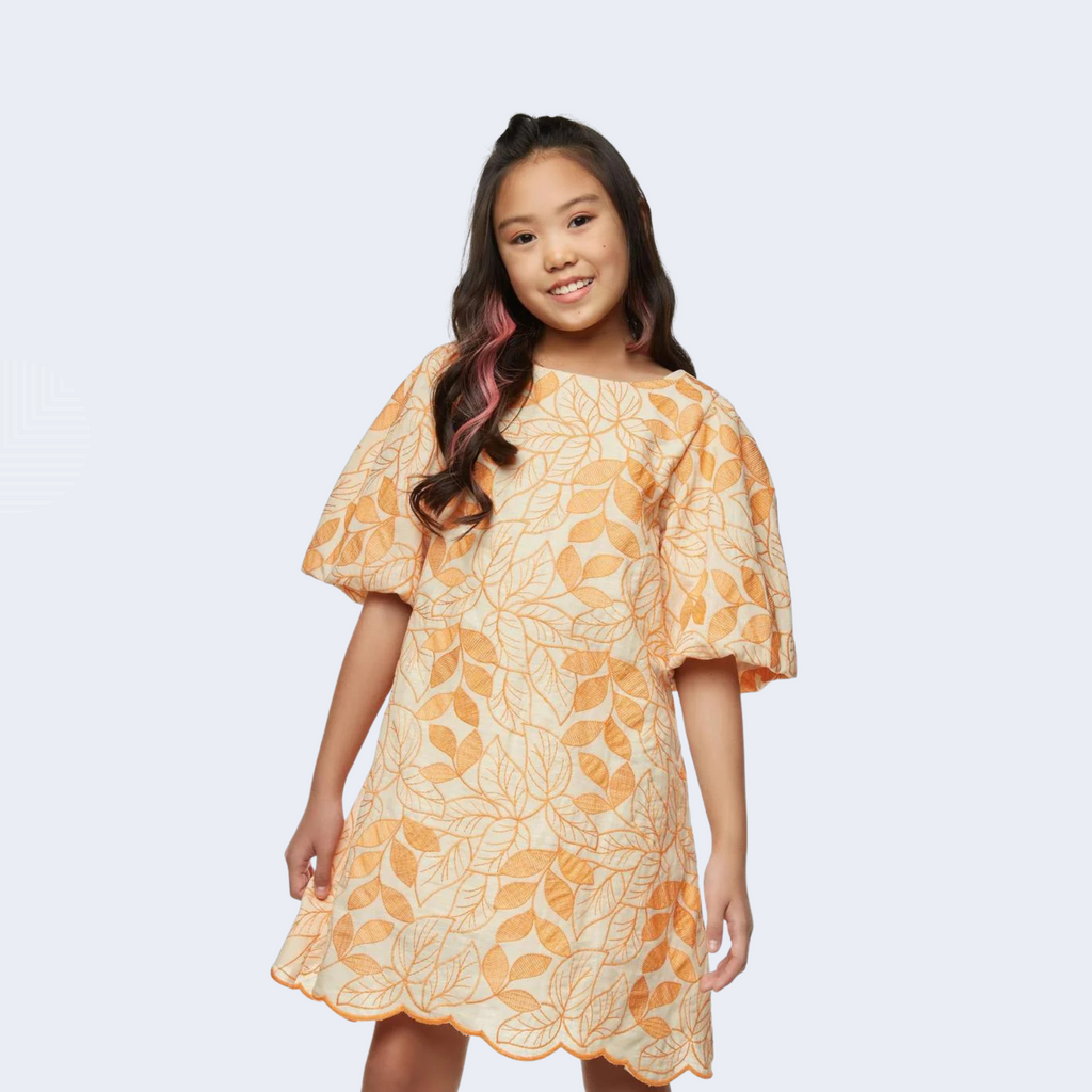 VESTIDO FLORES BORDADO - CAMU CAMU