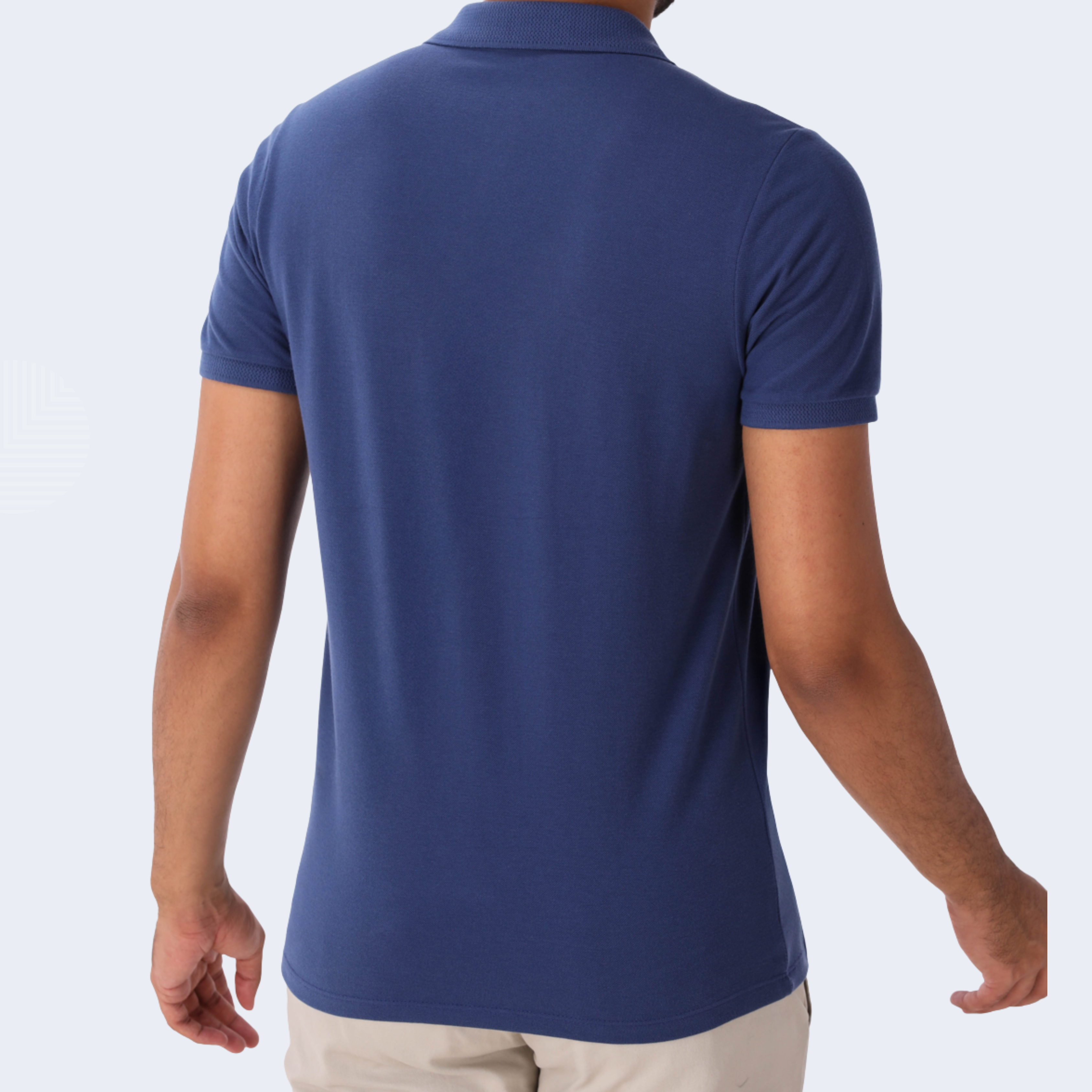 POLO MC SLIM ESSENCIAL PIQUET DUPLO TRUE NAVY - OGOCHI