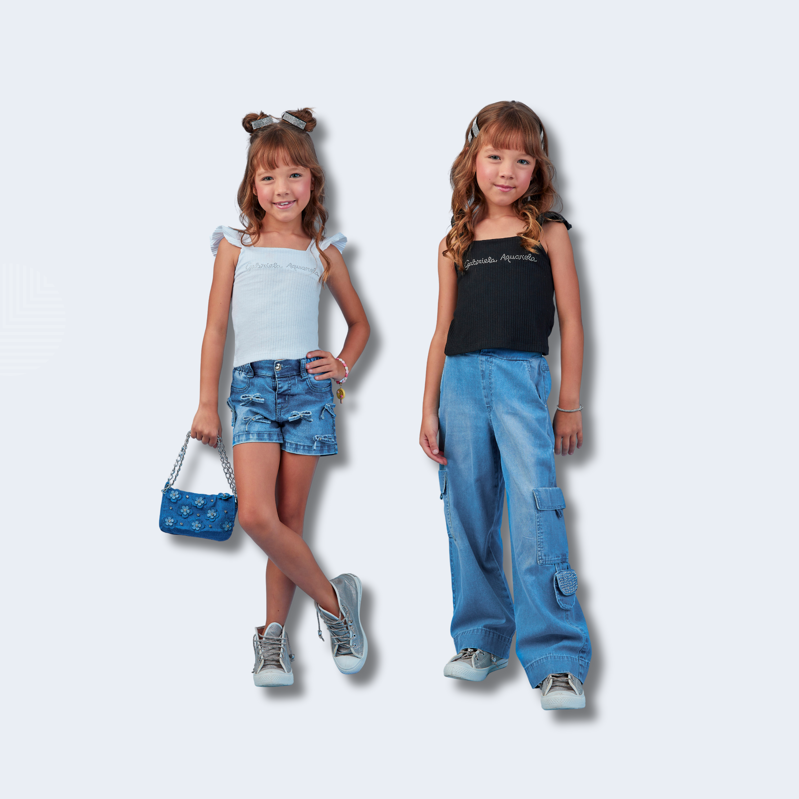 COMBO 2 REGATAS EM ALGODÃO - GABRIELA AQUARELA