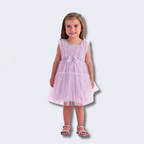 VESTIDO DE FESTA LILÁS COM TULE - PETIT CHERIE