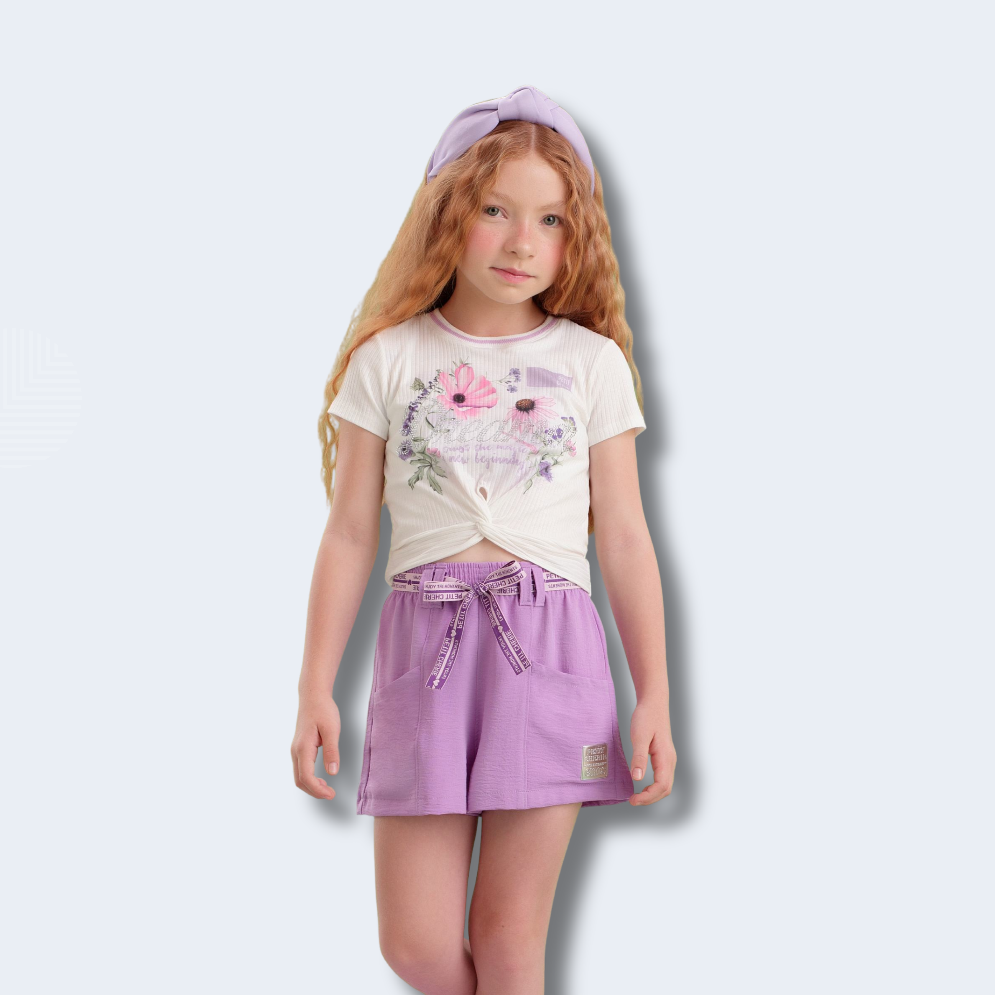 CONJUNTO SHORTS E BLUSA GROW WITH THE FLOW - PETIT CHERIE