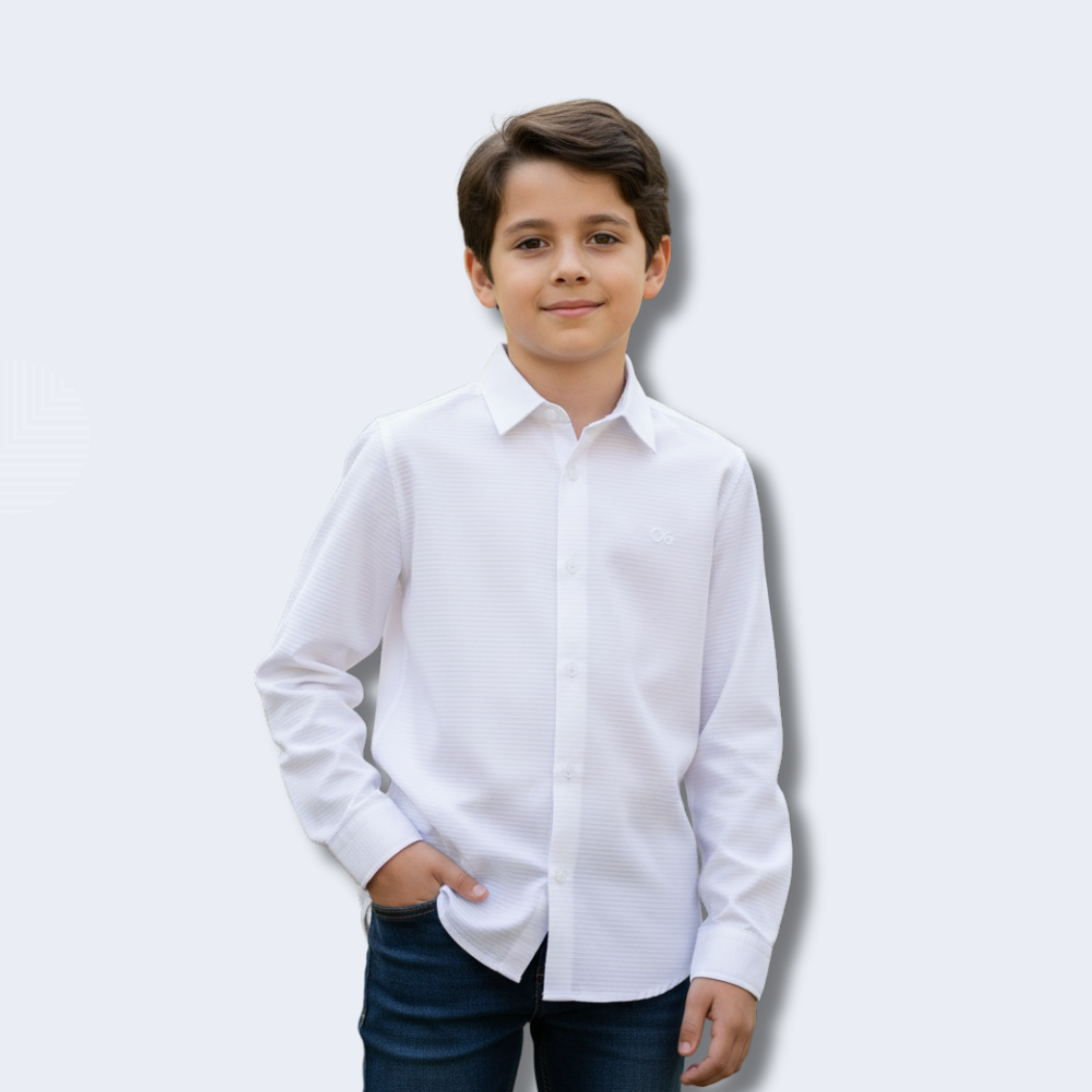 CAMISA INFANTIL SLIM LISTRADA - OGOCHI