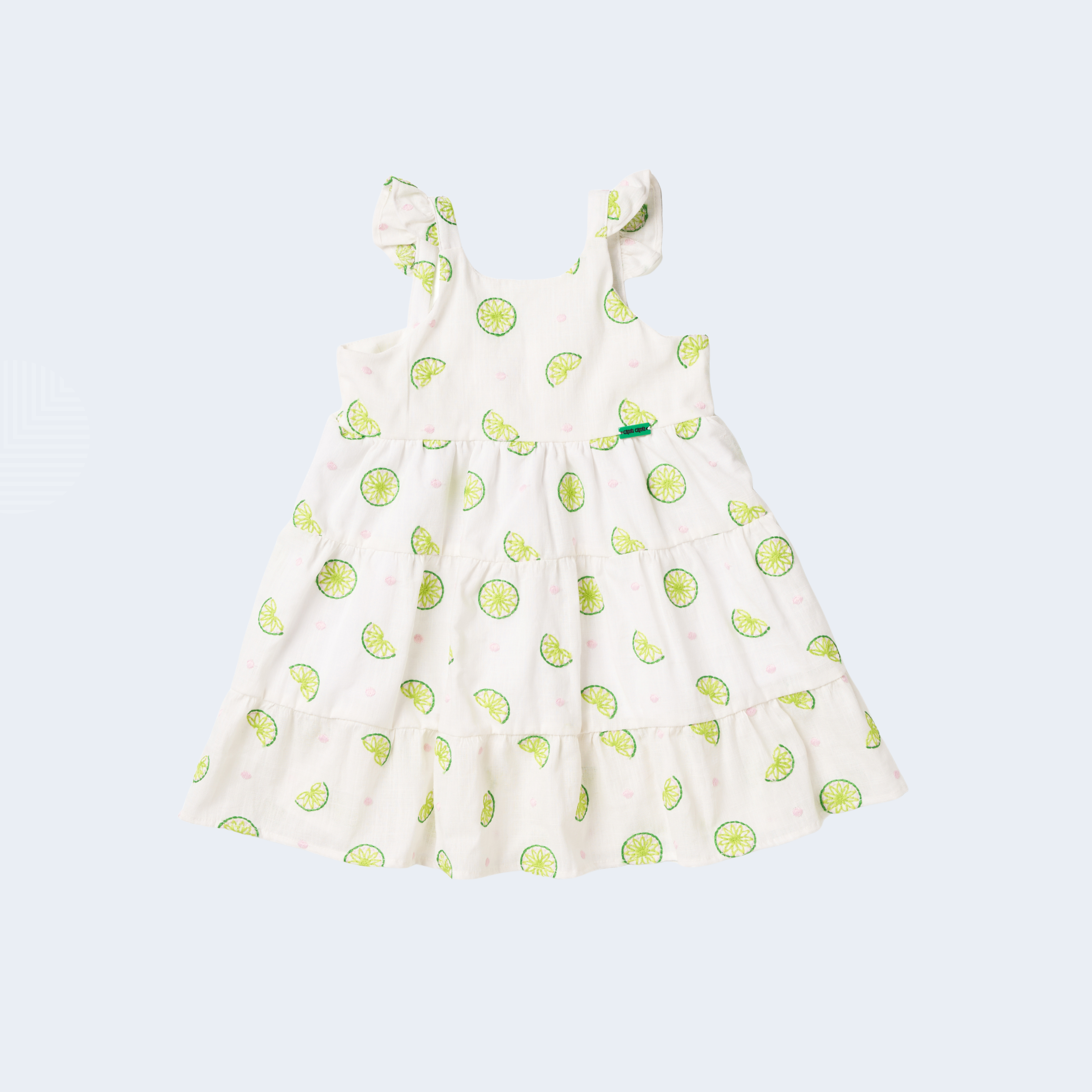 VESTIDO LIMÃO BORDADO - CAMU CAMU