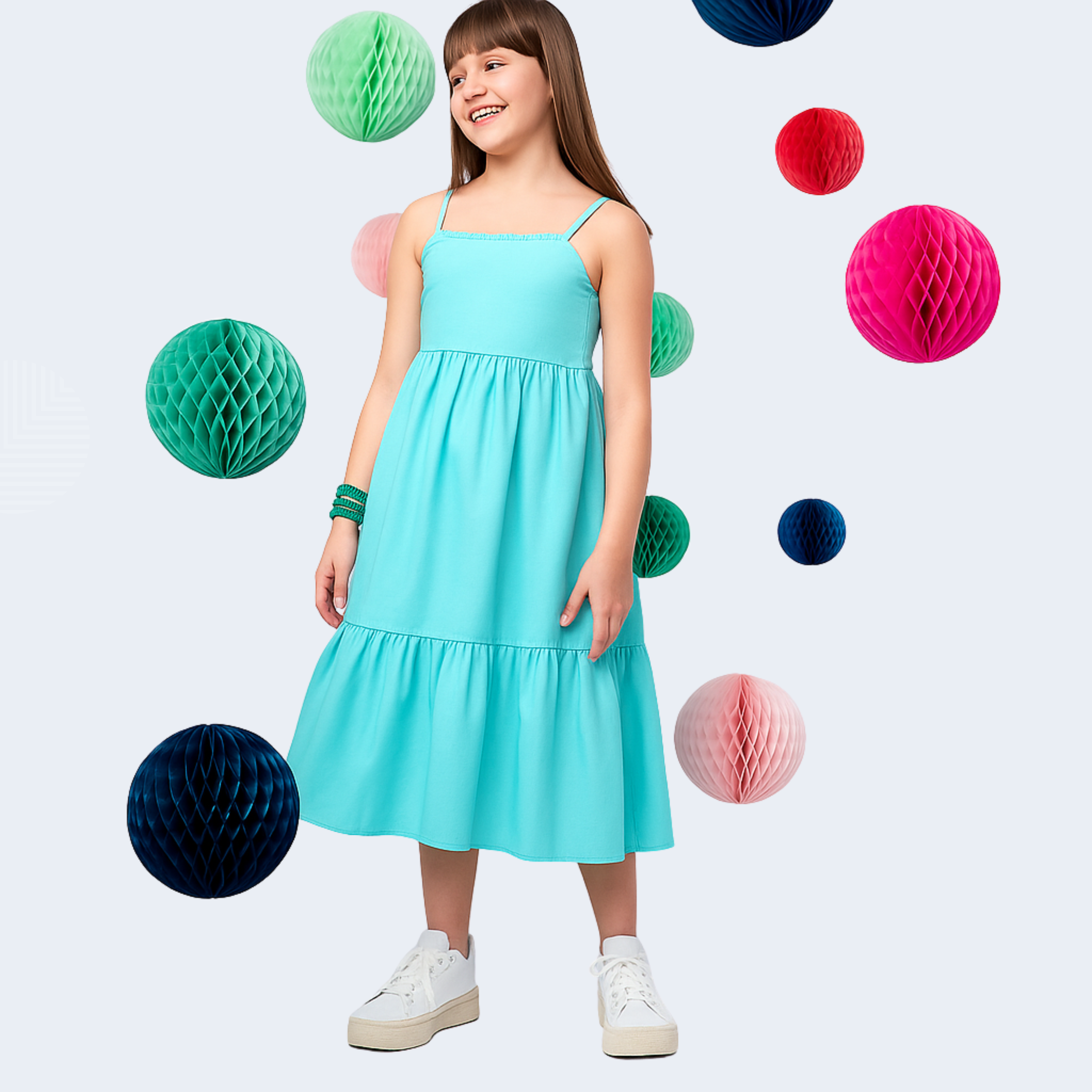 VESTIDO BABADINHOS TEEN - CAMU CAMU