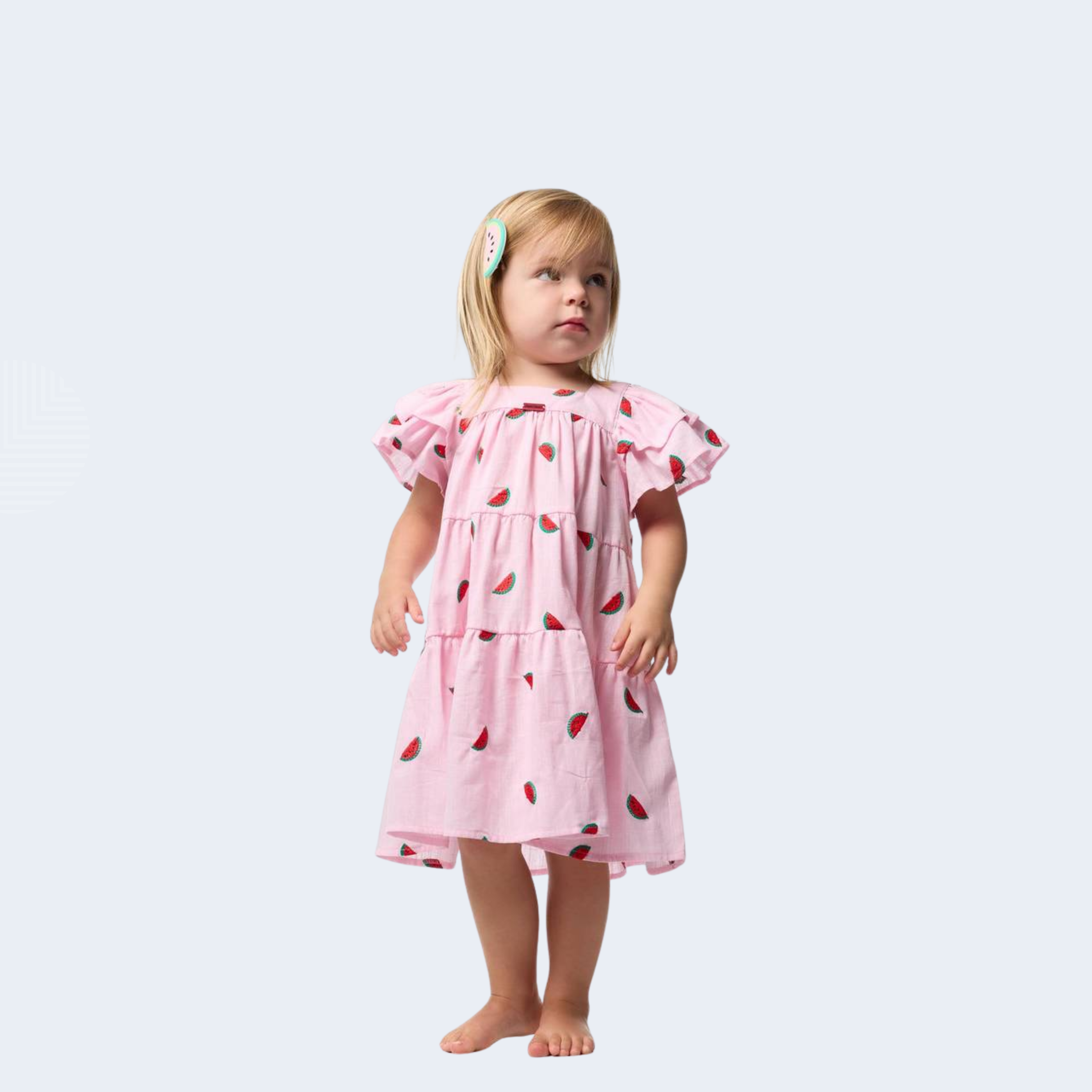 VESTIDO BORDADO MELANCIA - CAMU CAMU