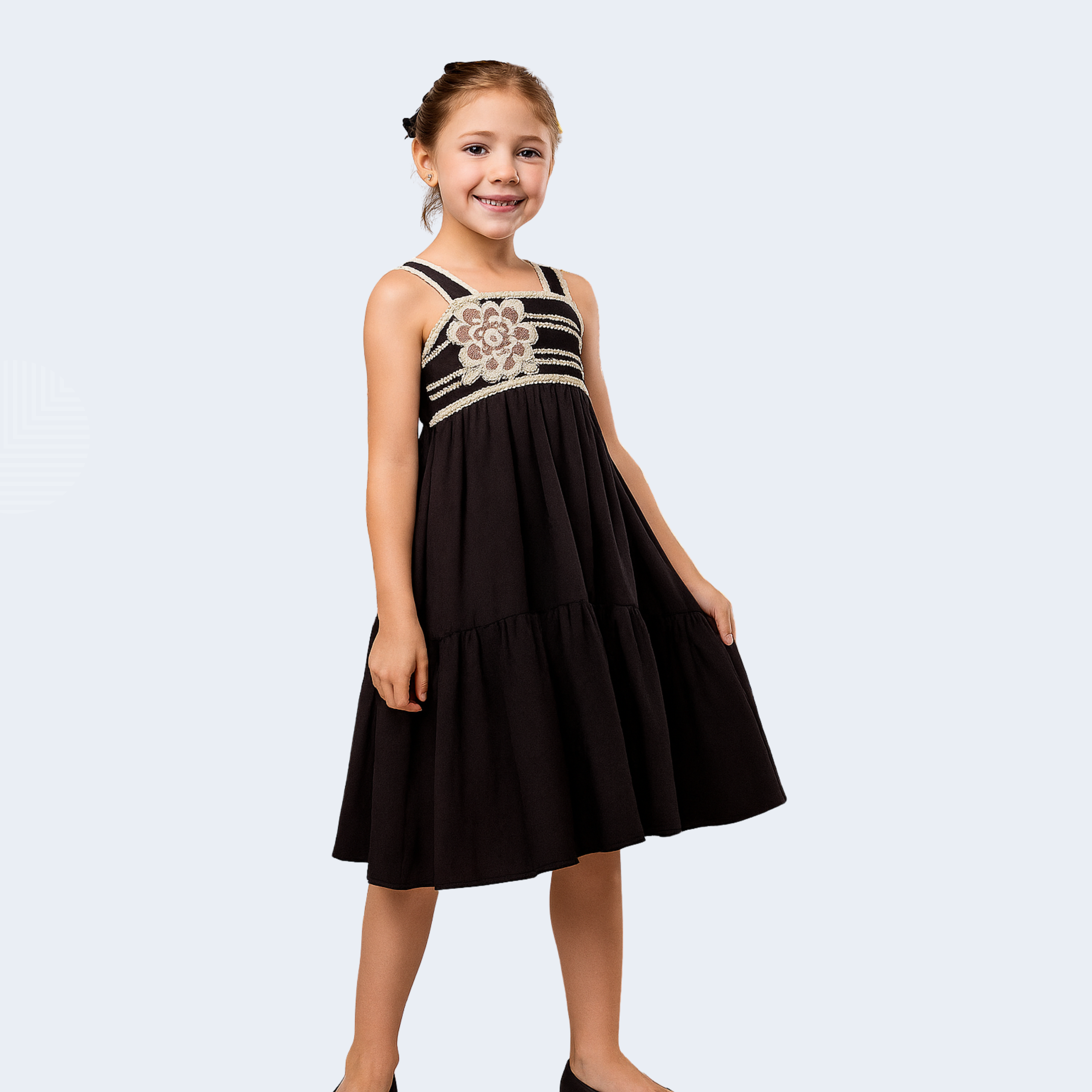 VESTIDO BOHO PRETO - CAMU CAMU