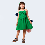 VESTIDO VERDE LAÇO - CAMU CAMU