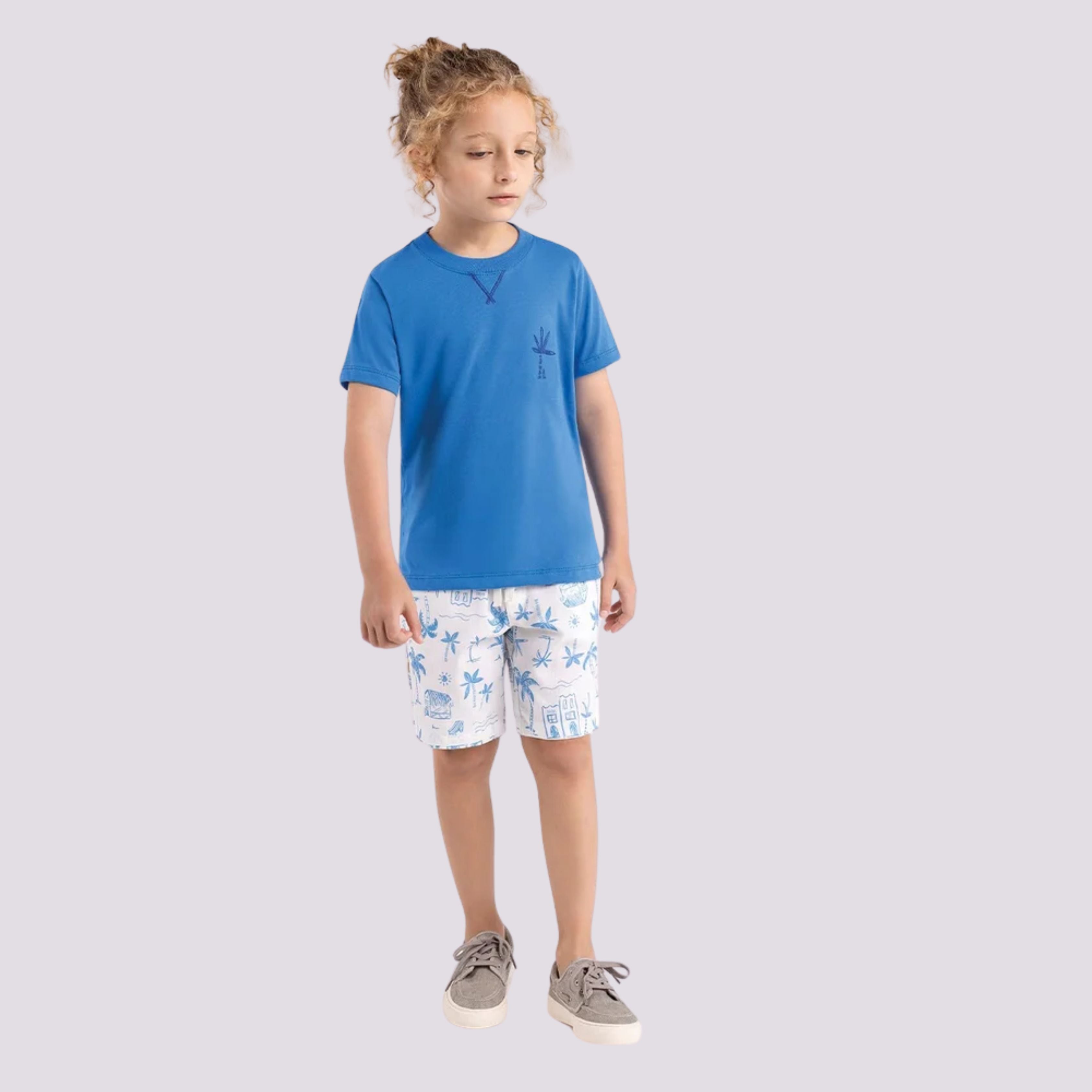 CONJUNTO INFANTIL MALHA E TRICOLINE - BUG BEE