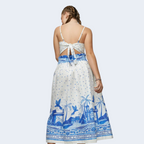 CONJUNTO CROPPED E SAIA MIDI BARRADO PARATY - CAMU CAMU