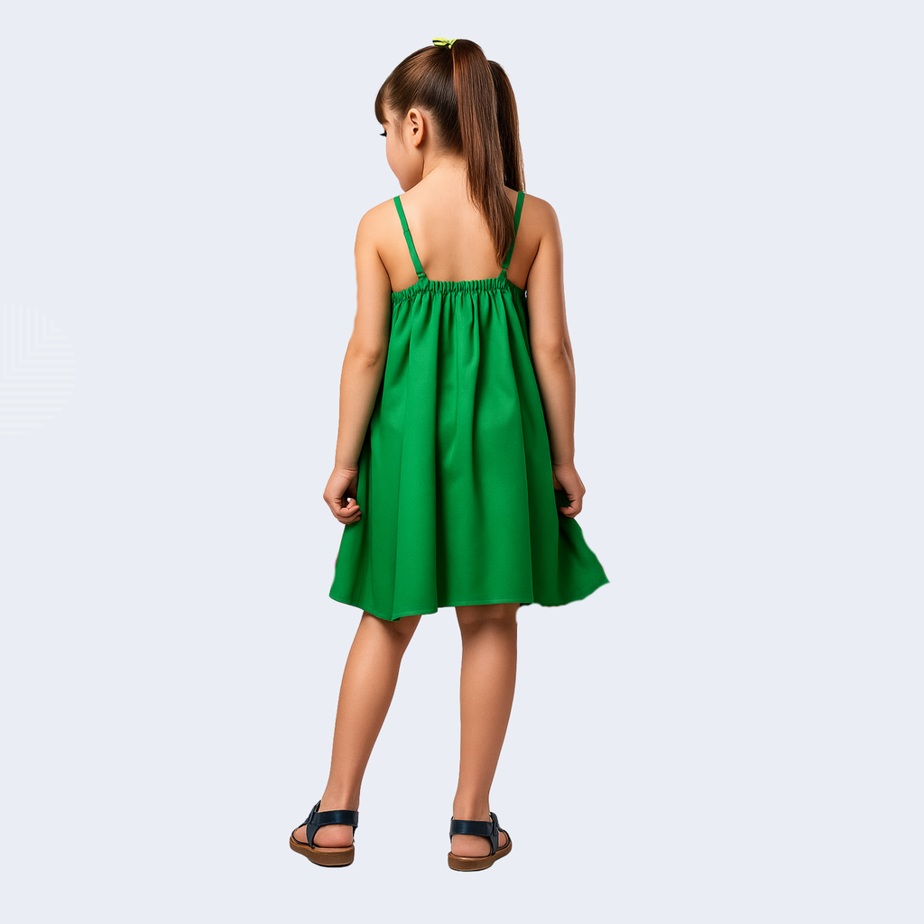 VESTIDO VERDE LAÇO - CAMU CAMU